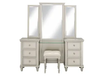 raymour and flanigan dresser & Light Gray tone industrial hardware 6 smooth Luna Bedroom Dresser | Raymour