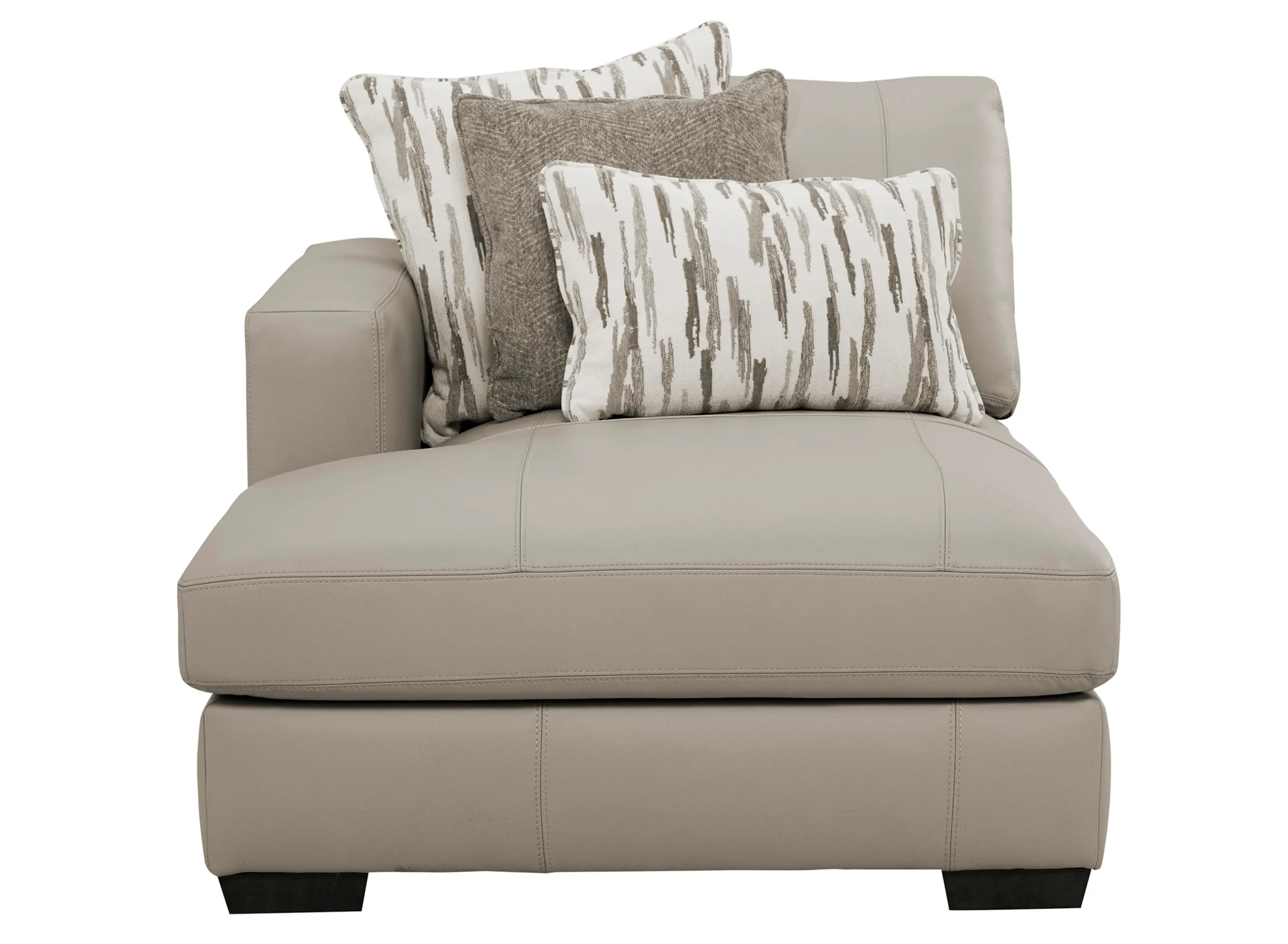 Oaklynn Leather Left Arm Facing Chaise | Raymour & Flanigan