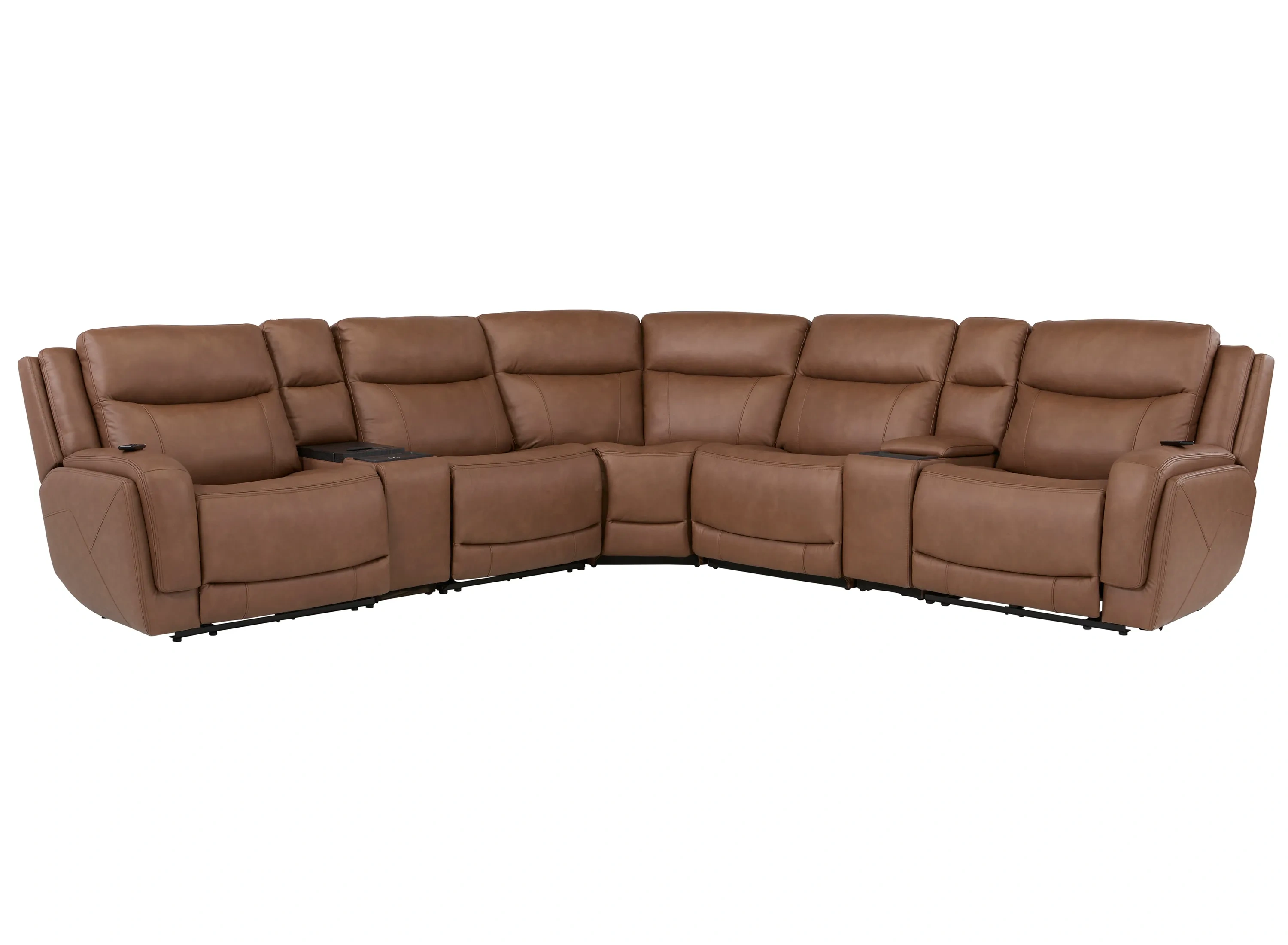 Harbin 7-pc. Zero Gravity Triple Power Sectional w/ Cooler Console
