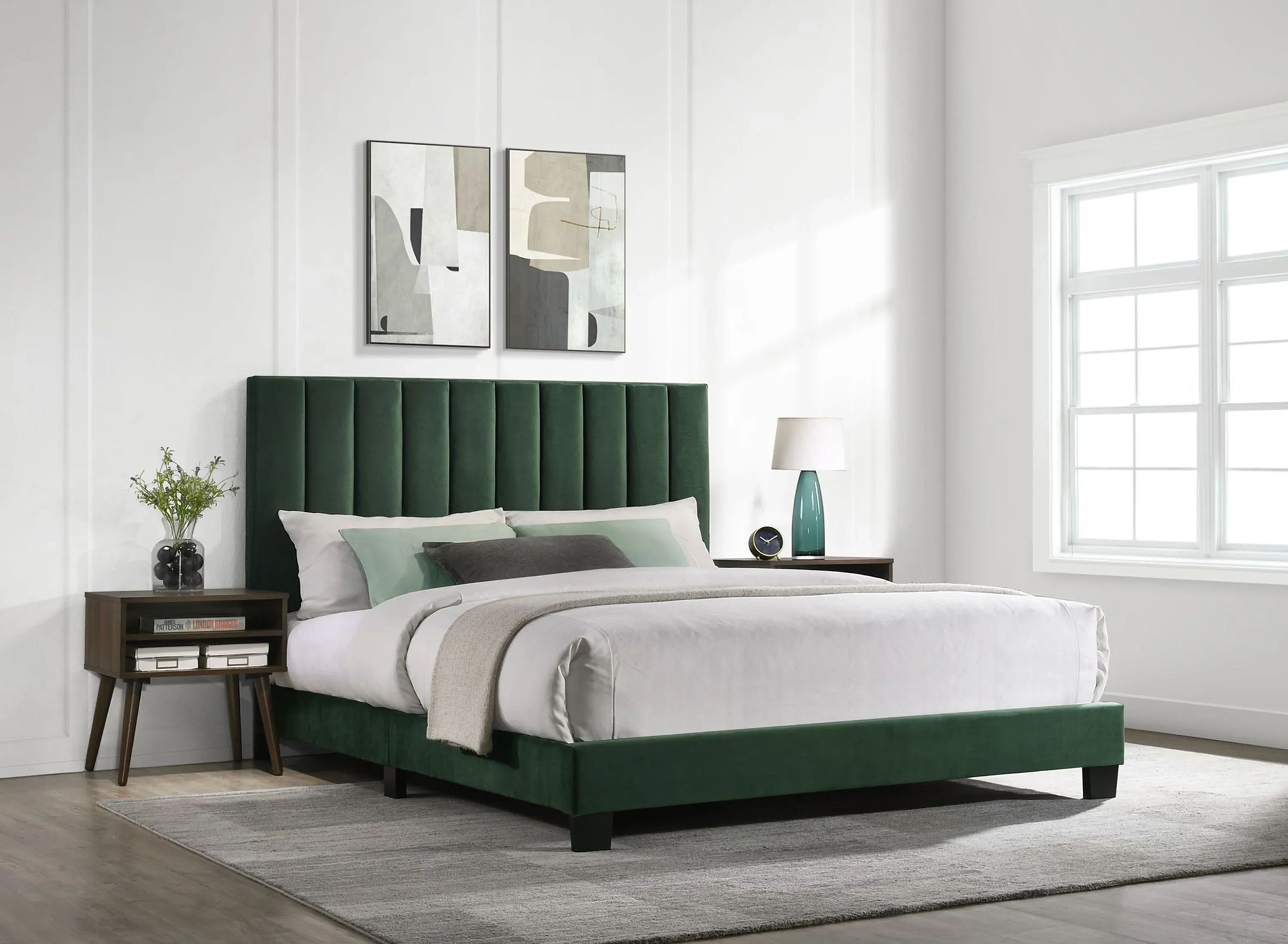 Patterson tufted platform king bed discount
