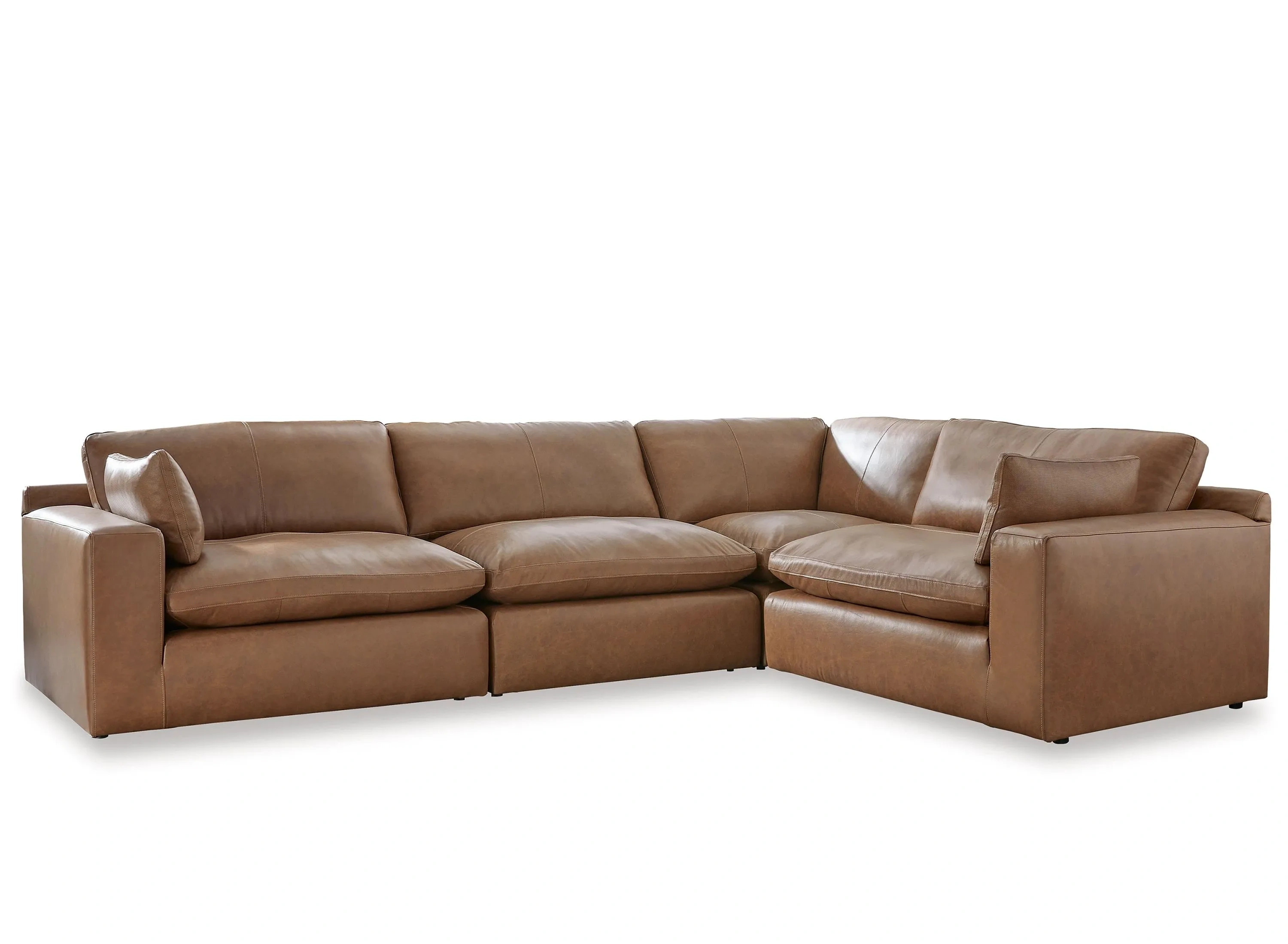Raymour and flanigan leather sectional sales