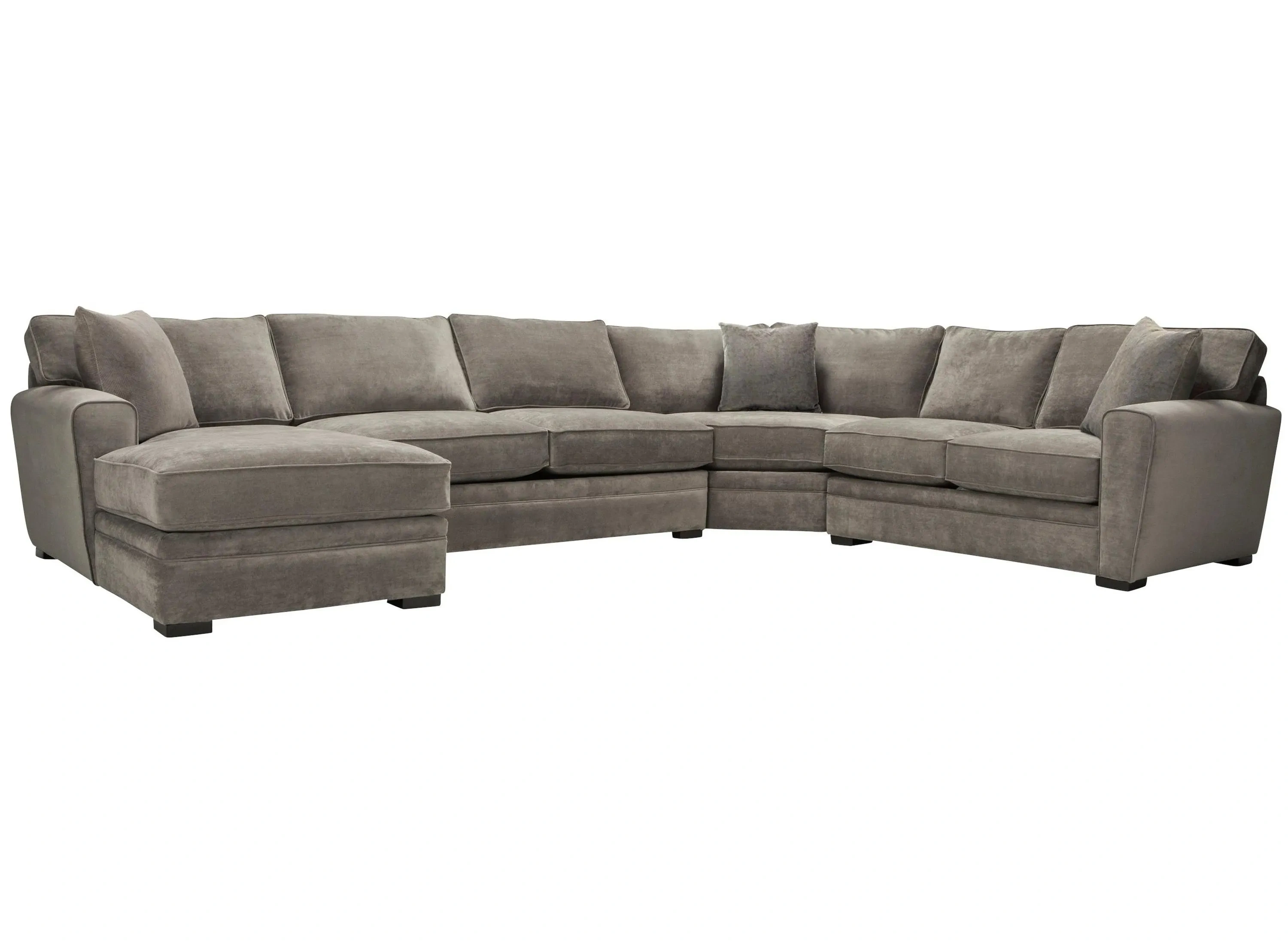 Artemis II 4-pc. Sectional | Raymour & Flanigan Dainolite ats-234p-837 Artemis 4????????????Pebble Fabric with????