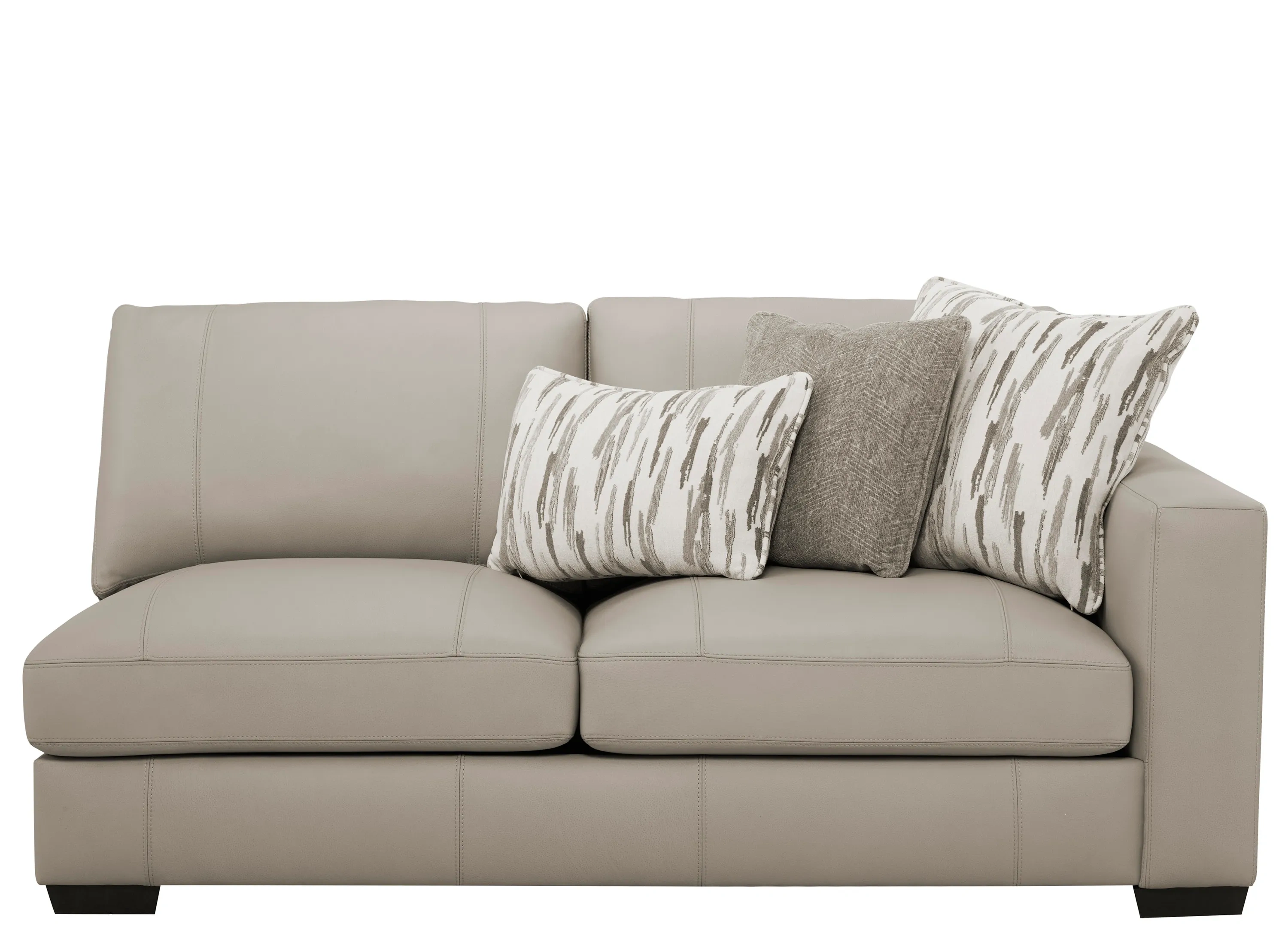 Oaklynn Leather Right Arm Facing Loveseat | Raymour & Flanigan