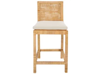 Percy Cane Counter Stool with Cushion  Product_Grid_Image