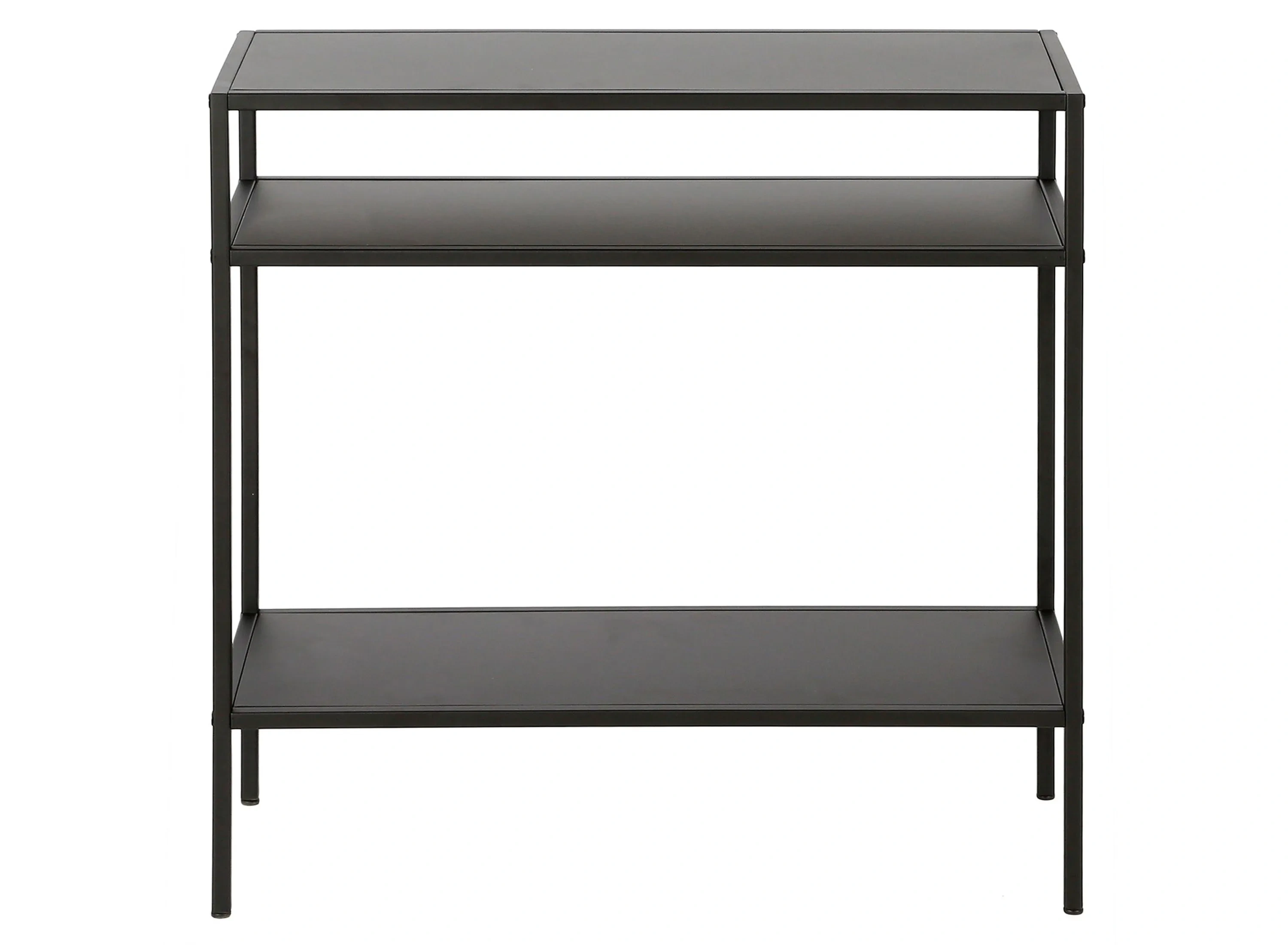 Ricardo Rectangular Side Table with Metal Shelves | Raymour