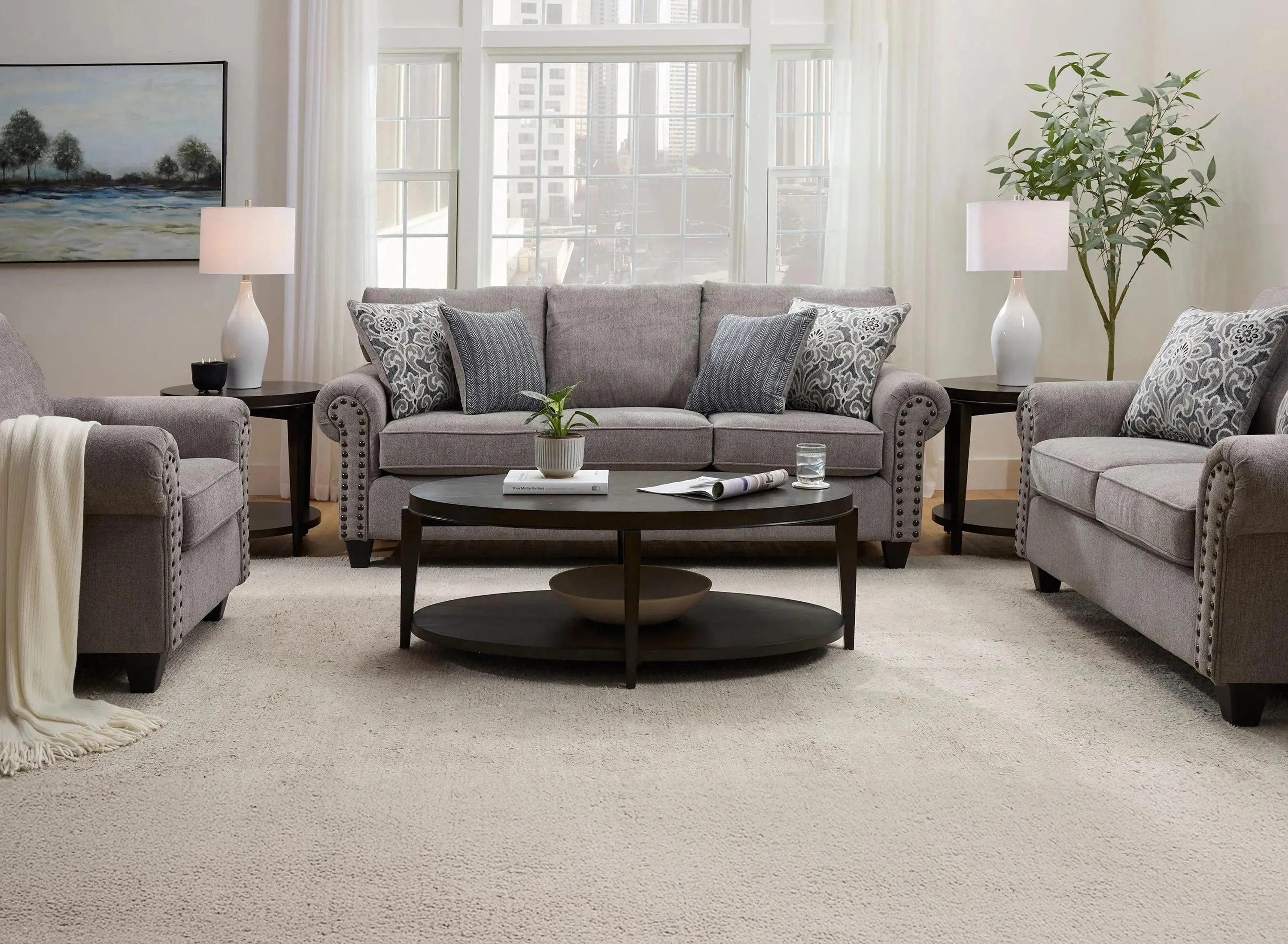 Crandall Living Room Set | Raymour & Flanigan