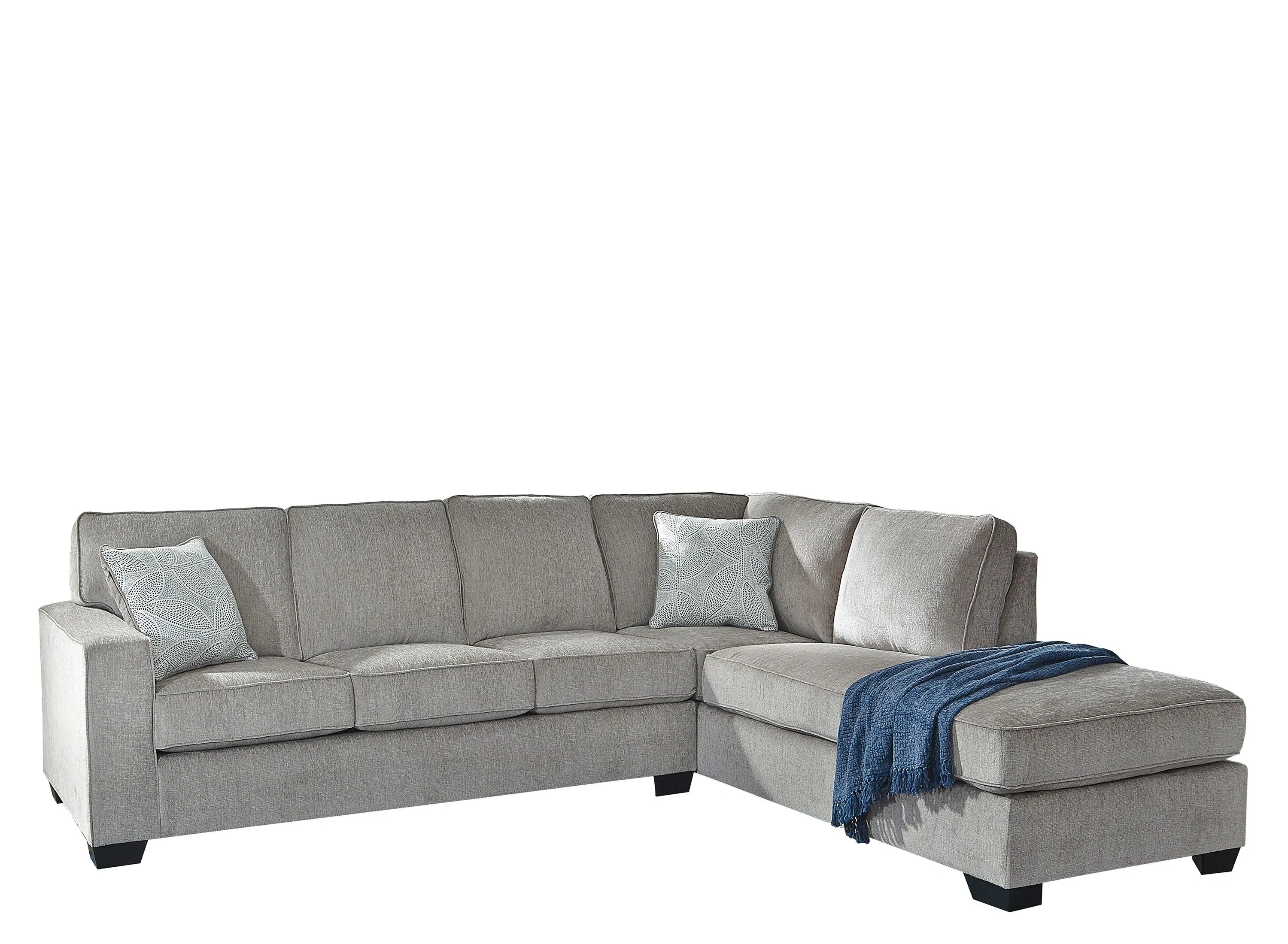 Adelson Chenille 2-pc. Sectional w/ Full Sleeper | Raymour & Flanigan