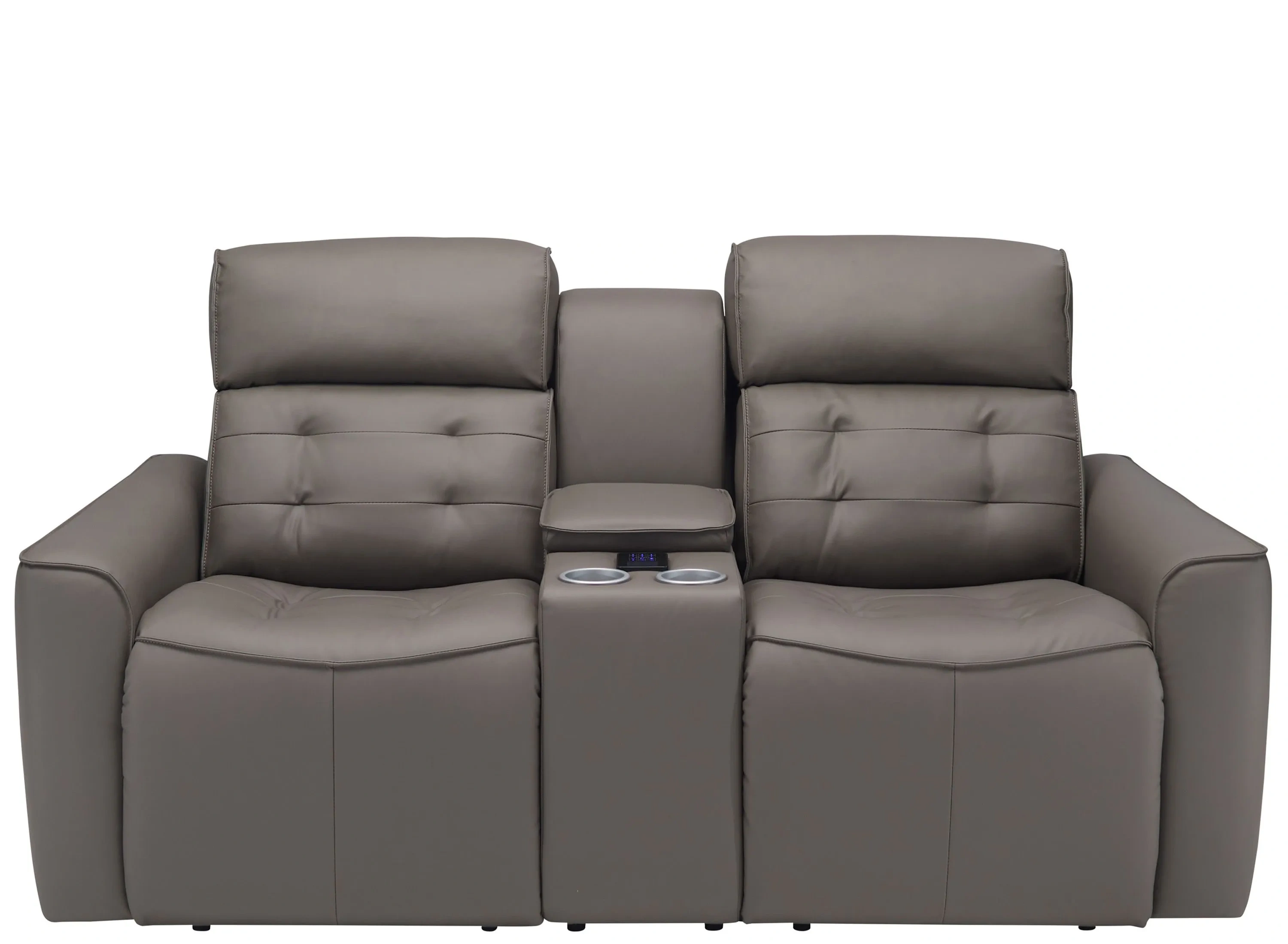 Hanlin Power Console Loveseat w/ Power Headrest, Lumbar, Heat and