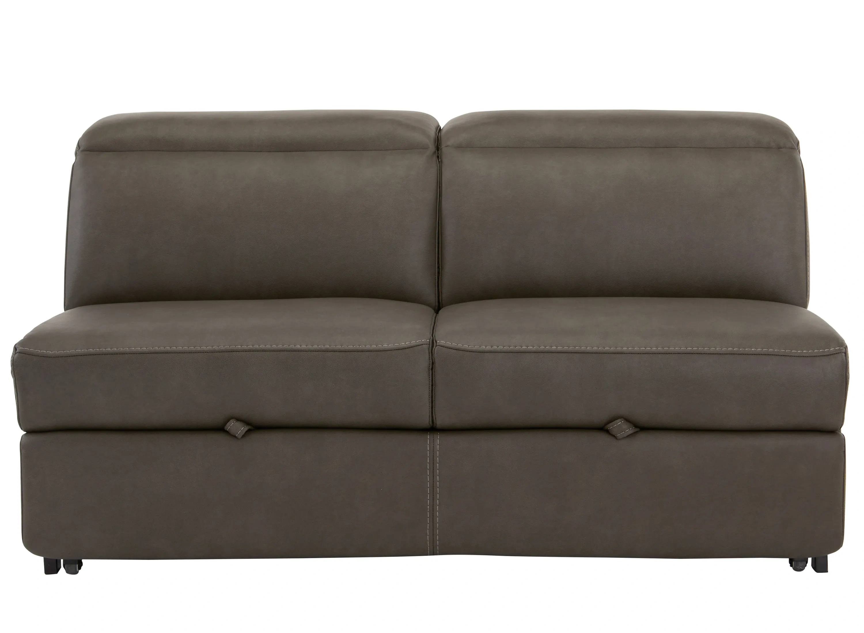 Orion Armless Loveseat w/Pop Up Sleeper and Speaker Headrest
