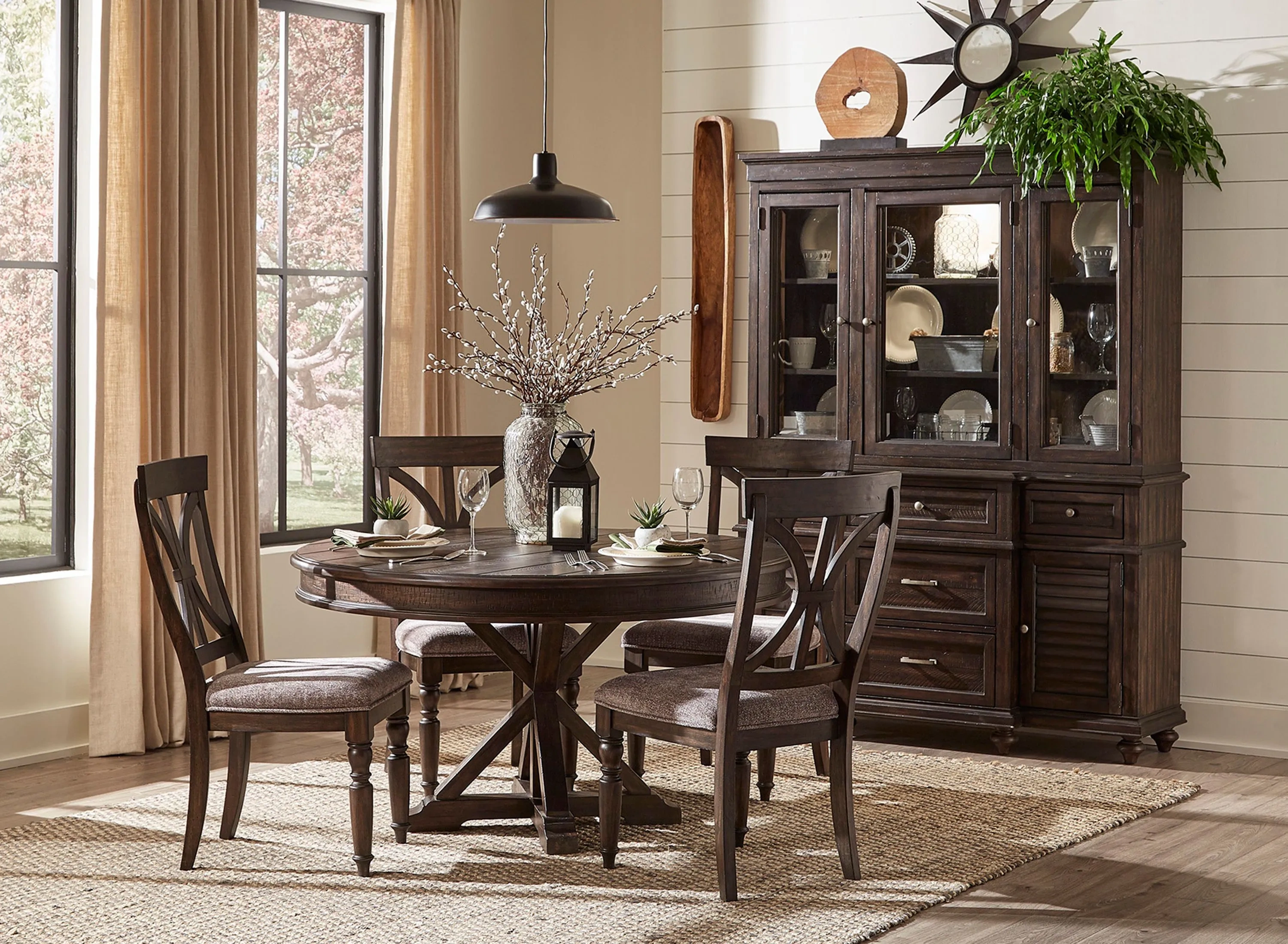 Larkin 5-pc. Round Dining Set | Raymour & Flanigan
