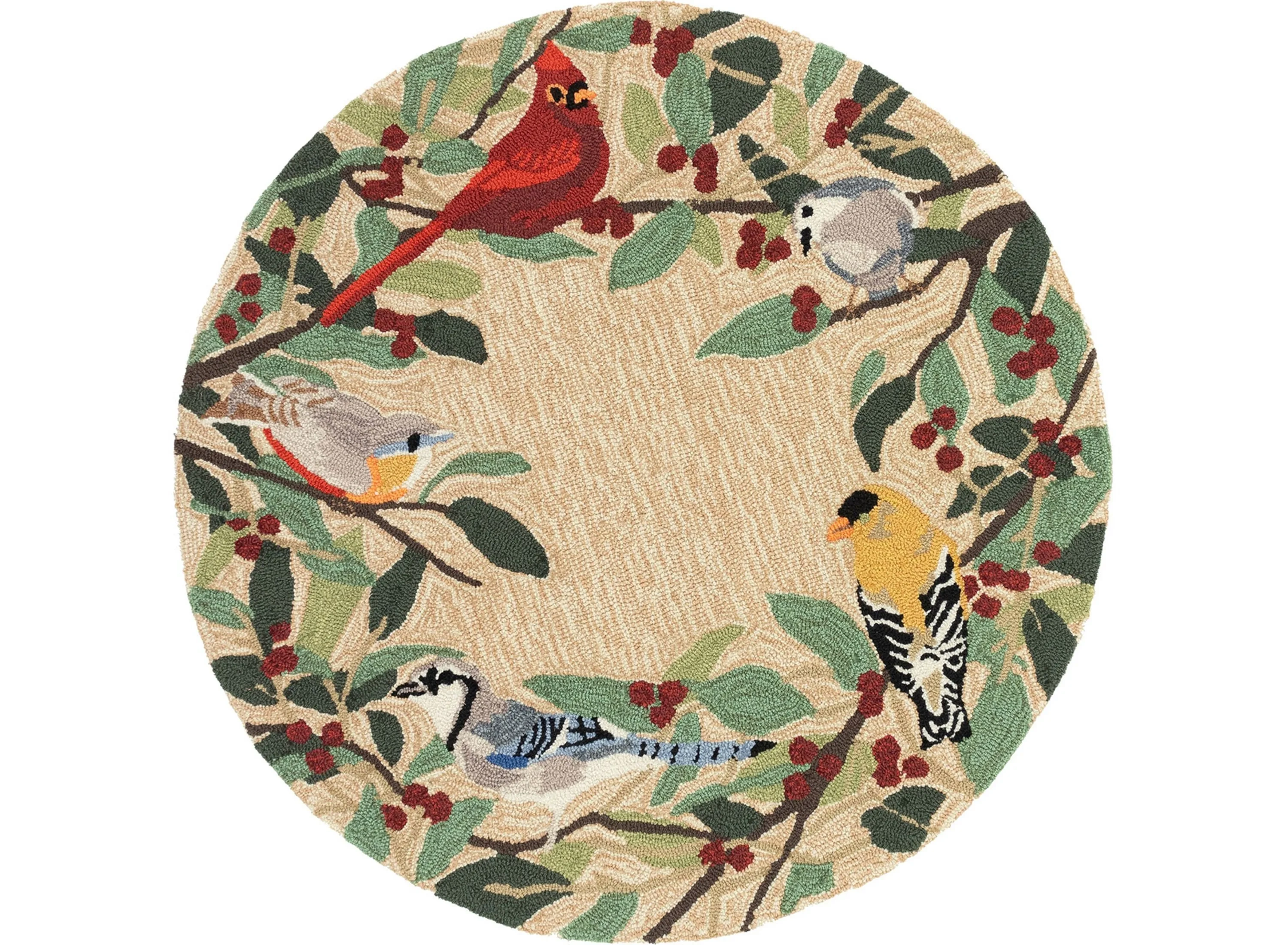 Liora Manne Frontporch Bird Border Indoor/Outdoor Rug | Raymour & Flanigan
