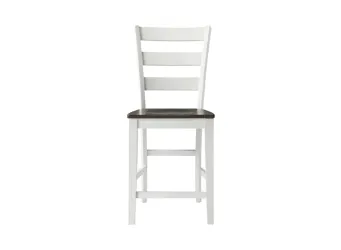 Kona Ladder Back Counter Stool -Set of 2 Gray and White finish Product_Grid_Image