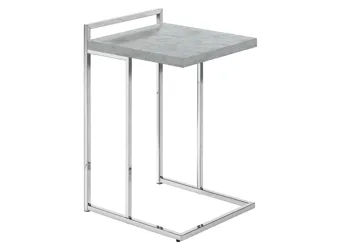 Bain End Table Gray w/Chrome Leg Product_Grid_Image