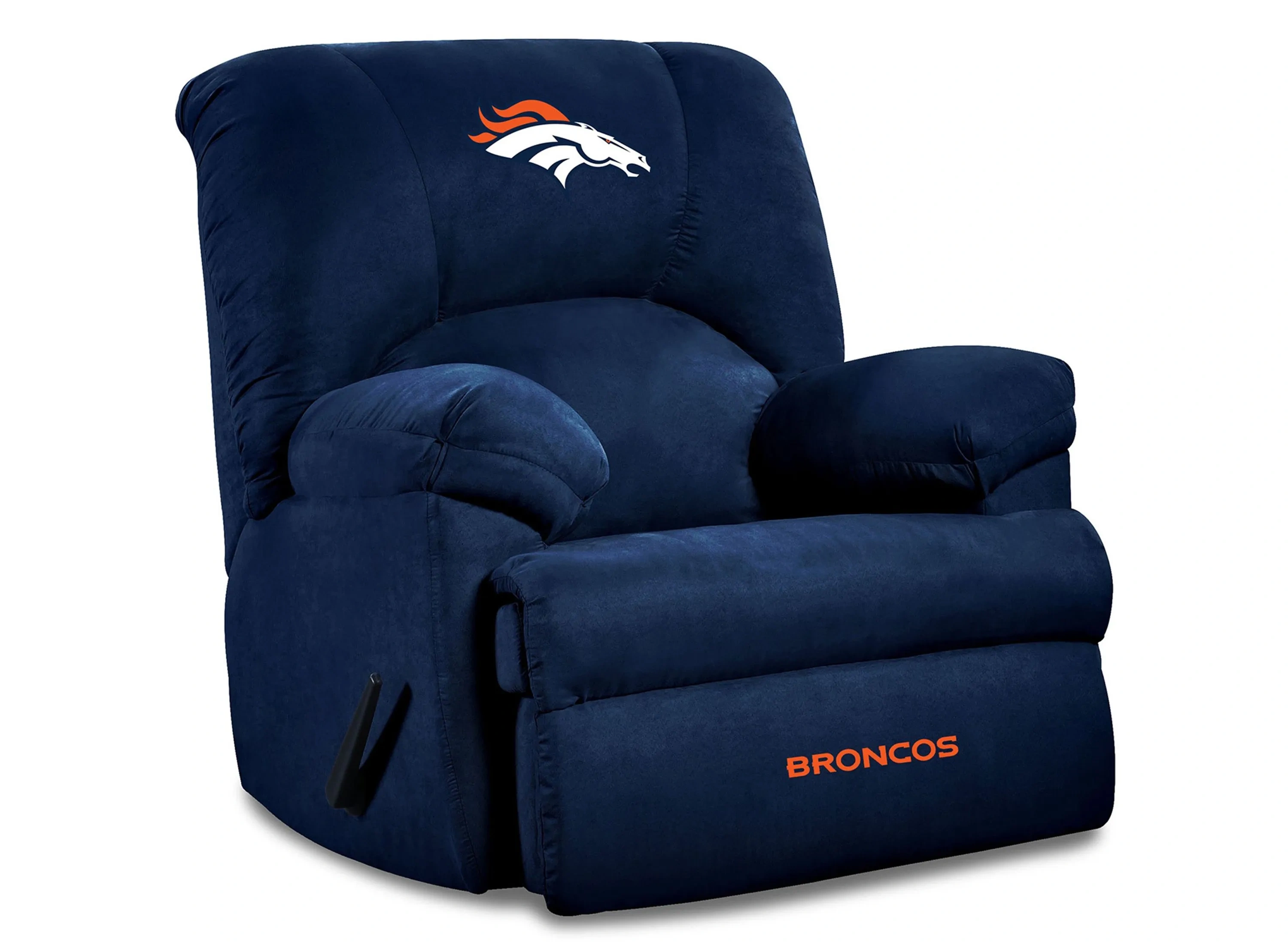 Denver Broncos Microfiber Manual Rocker Recliner | Raymour & Flanigan