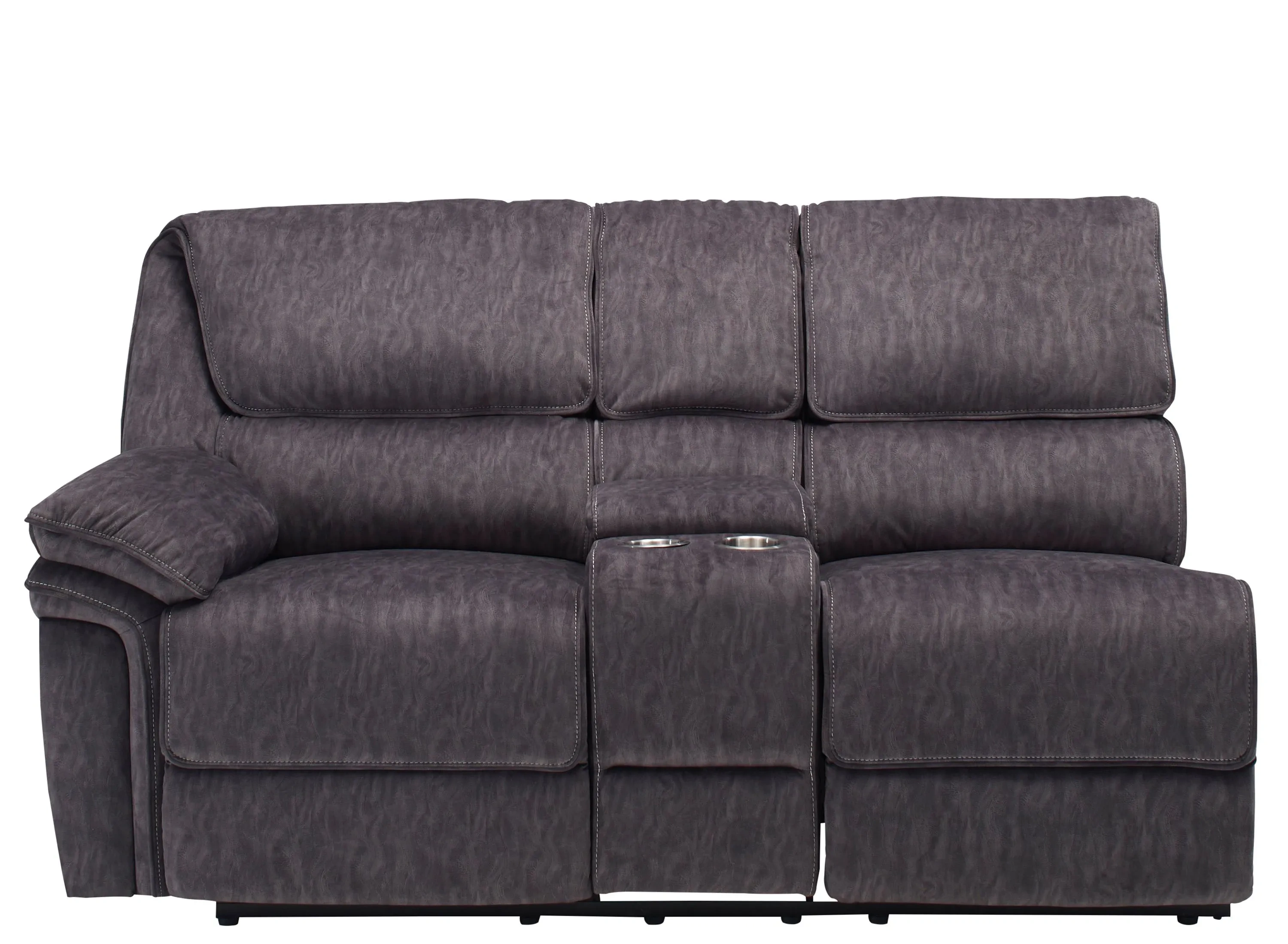 Portman Left Arm Facing Reclining Console Loveseat Raymour Flanigan