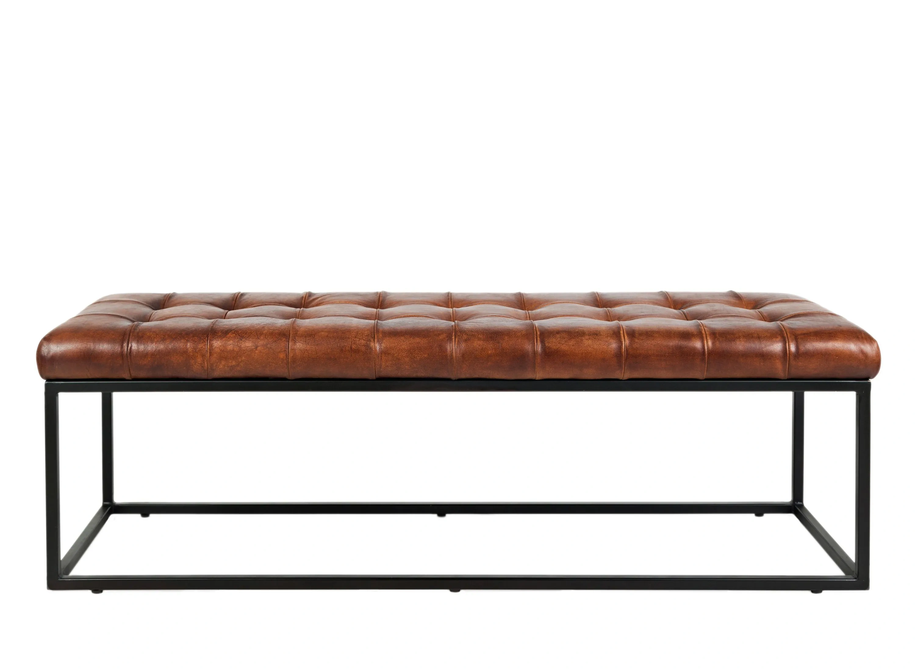 Global Archive Leather Bench Raymour Flanigan