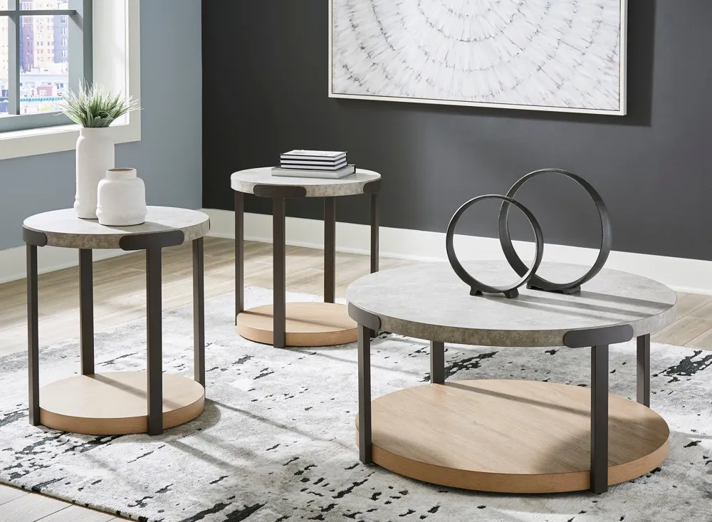 Darthurst 3-pc. Occasional Tables W/ Casters | Raymour & Flanigan
