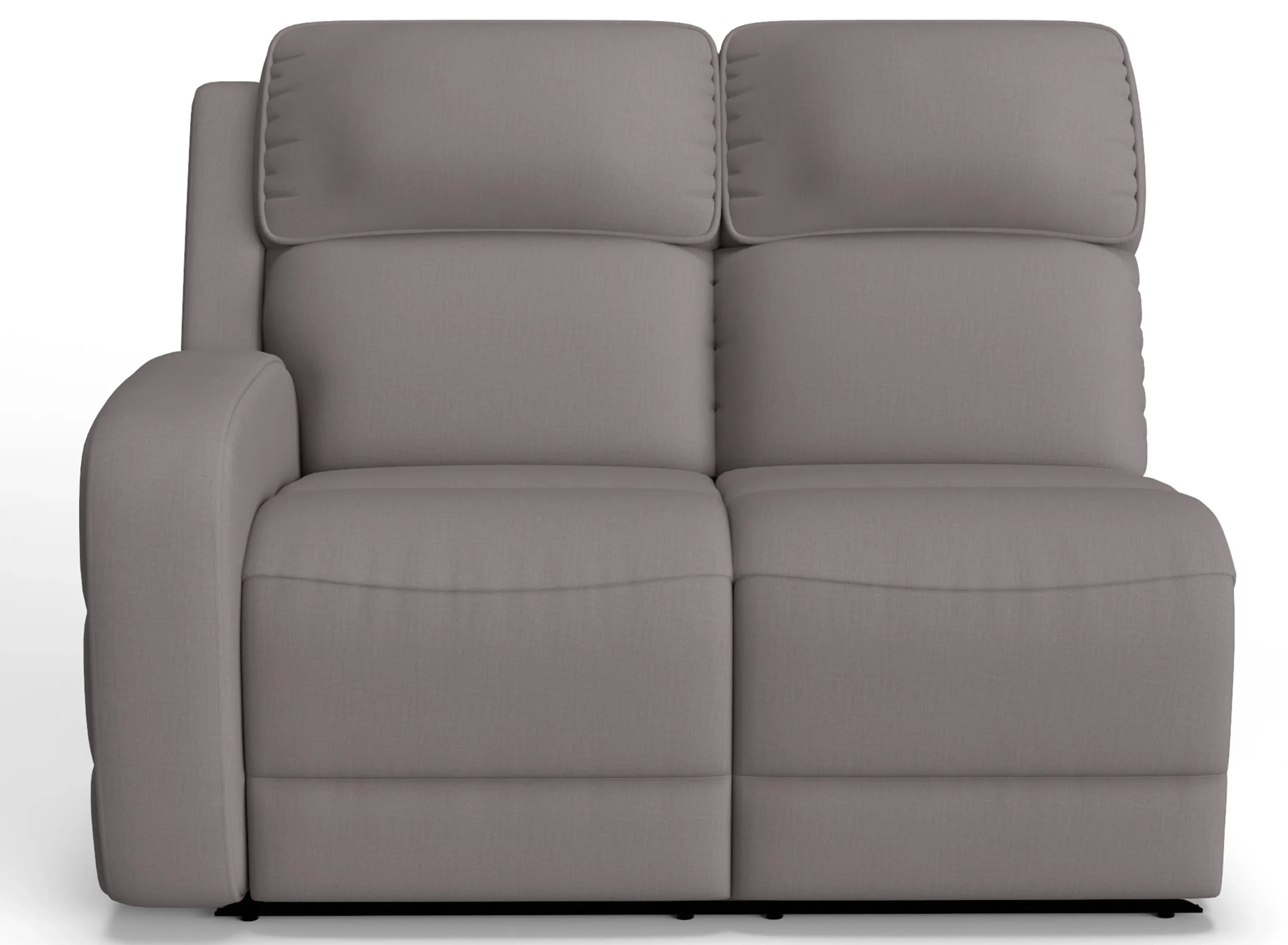 Everitt Chenille Left Arm Facing Power Loveseat | Raymour & Flanigan