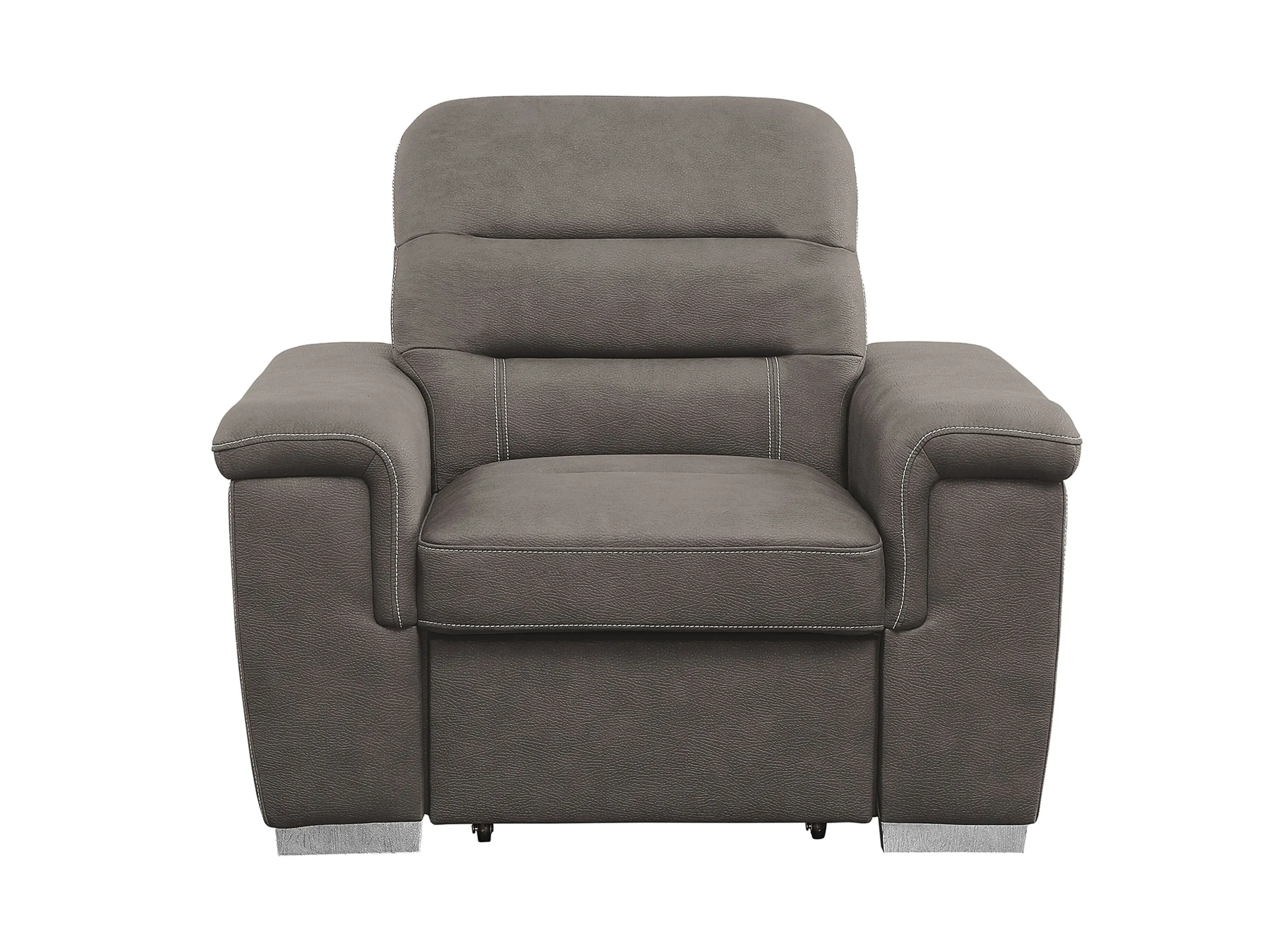Brooks Accent Chair w Pull Out Ottoman Raymour Flanigan