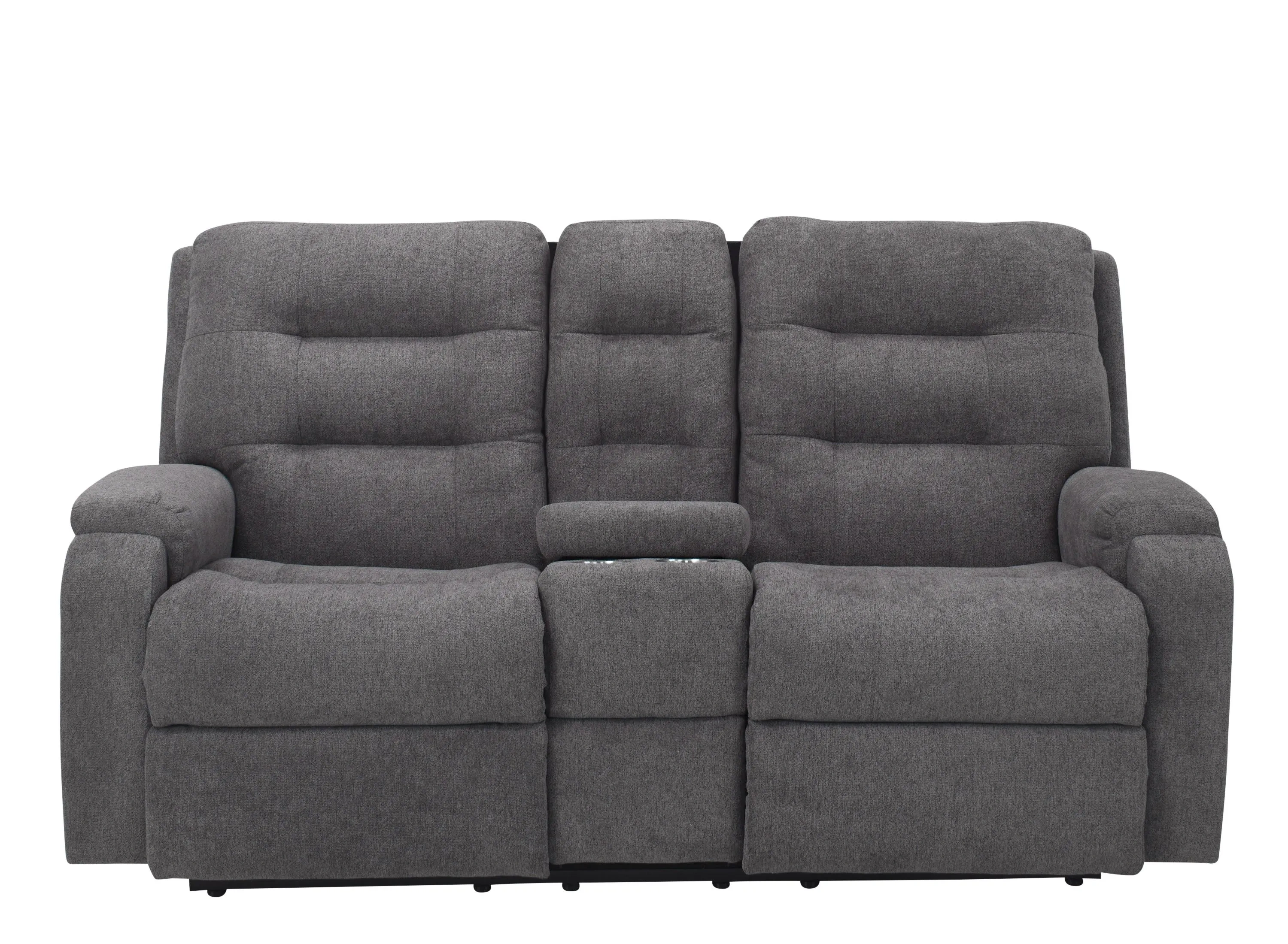 Halenbeck Triple Power Reclining Console Loveseat | Raymour & Flanigan
