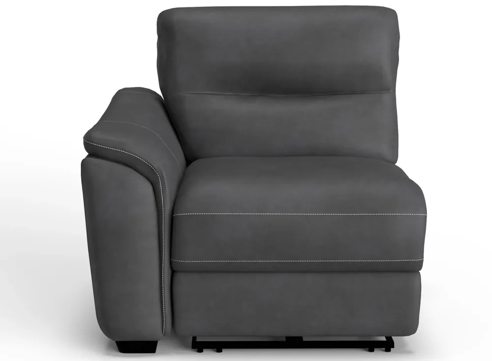 Rockland Microfiber Left Arm Facing Power Recliner | Raymour