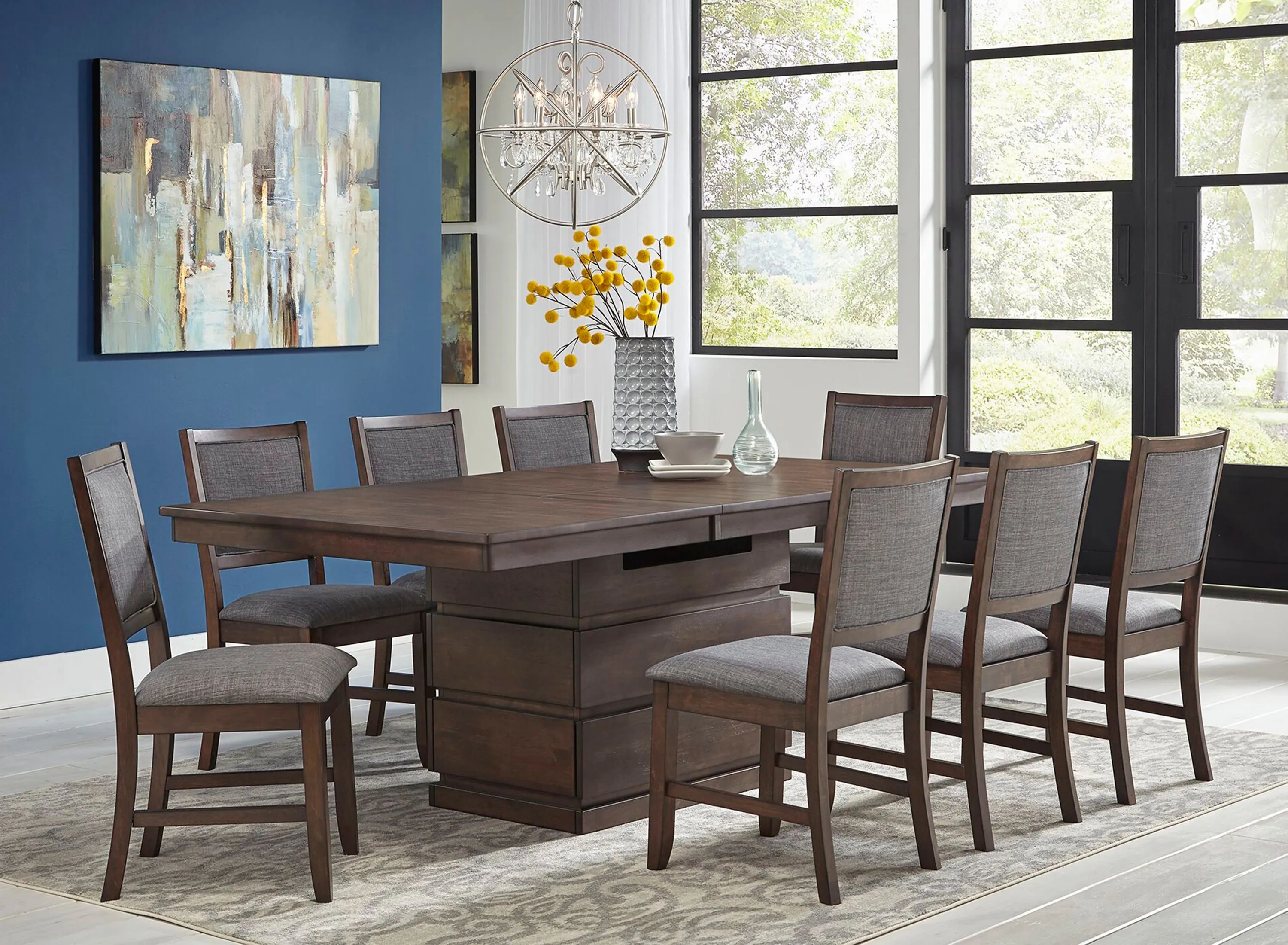 Chesney 9-pc. Dining Table Set | Raymour & Flanigan