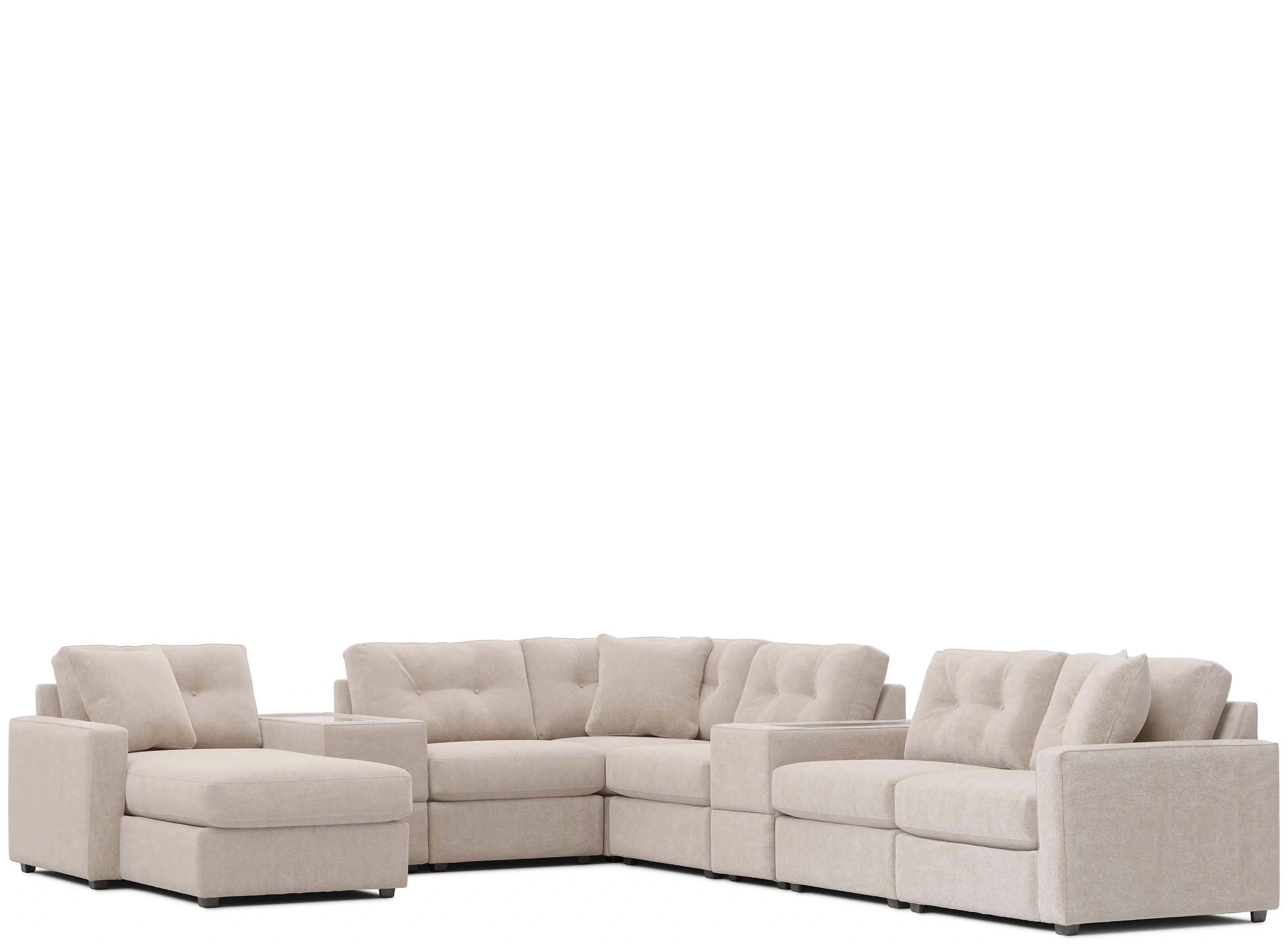 ModularOne 8-pc. Sectional w/One Power Console | Raymour & Flanigan
