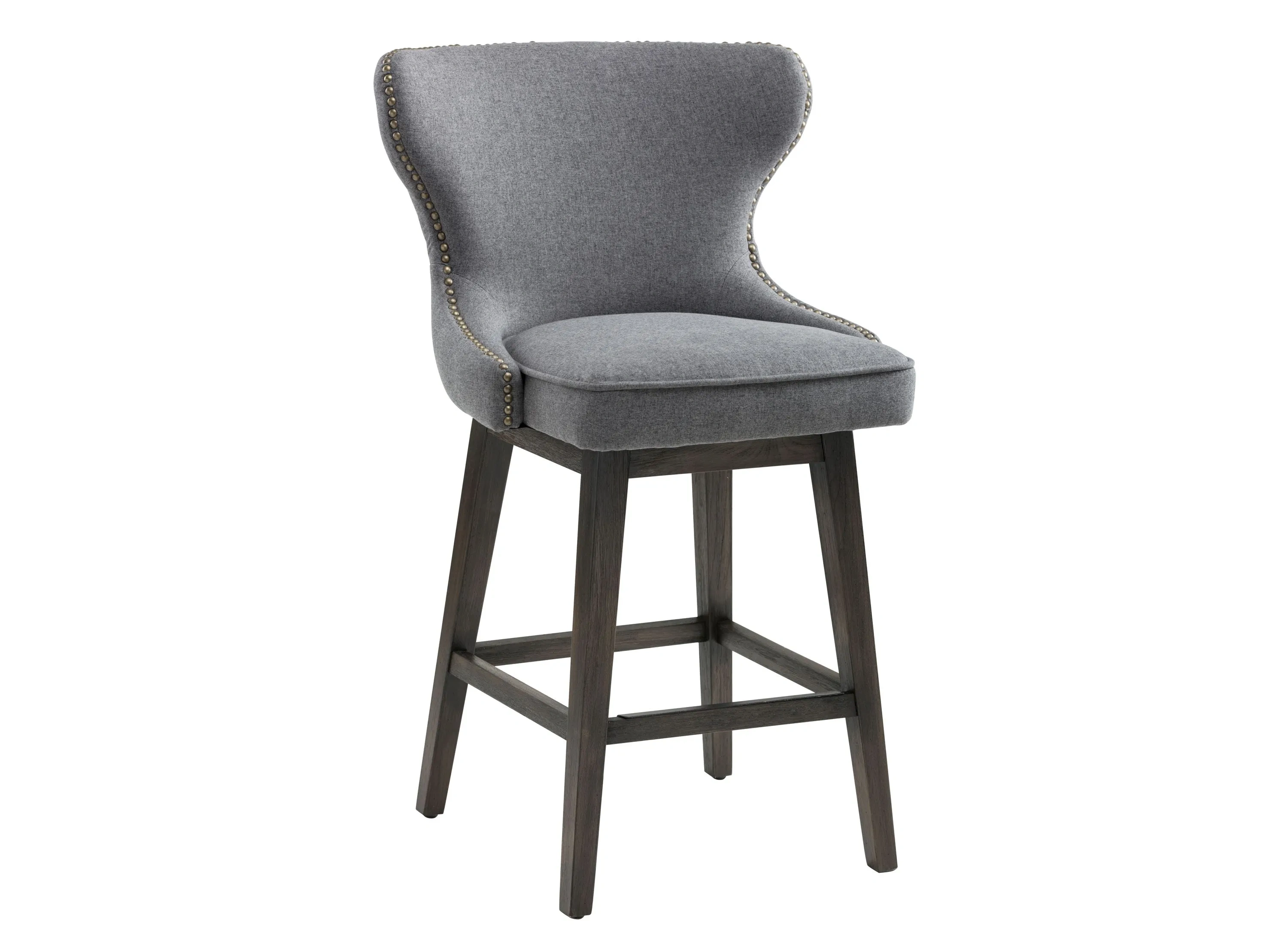 Sunpan Ariana Swivel Counter Stool Dark Grey