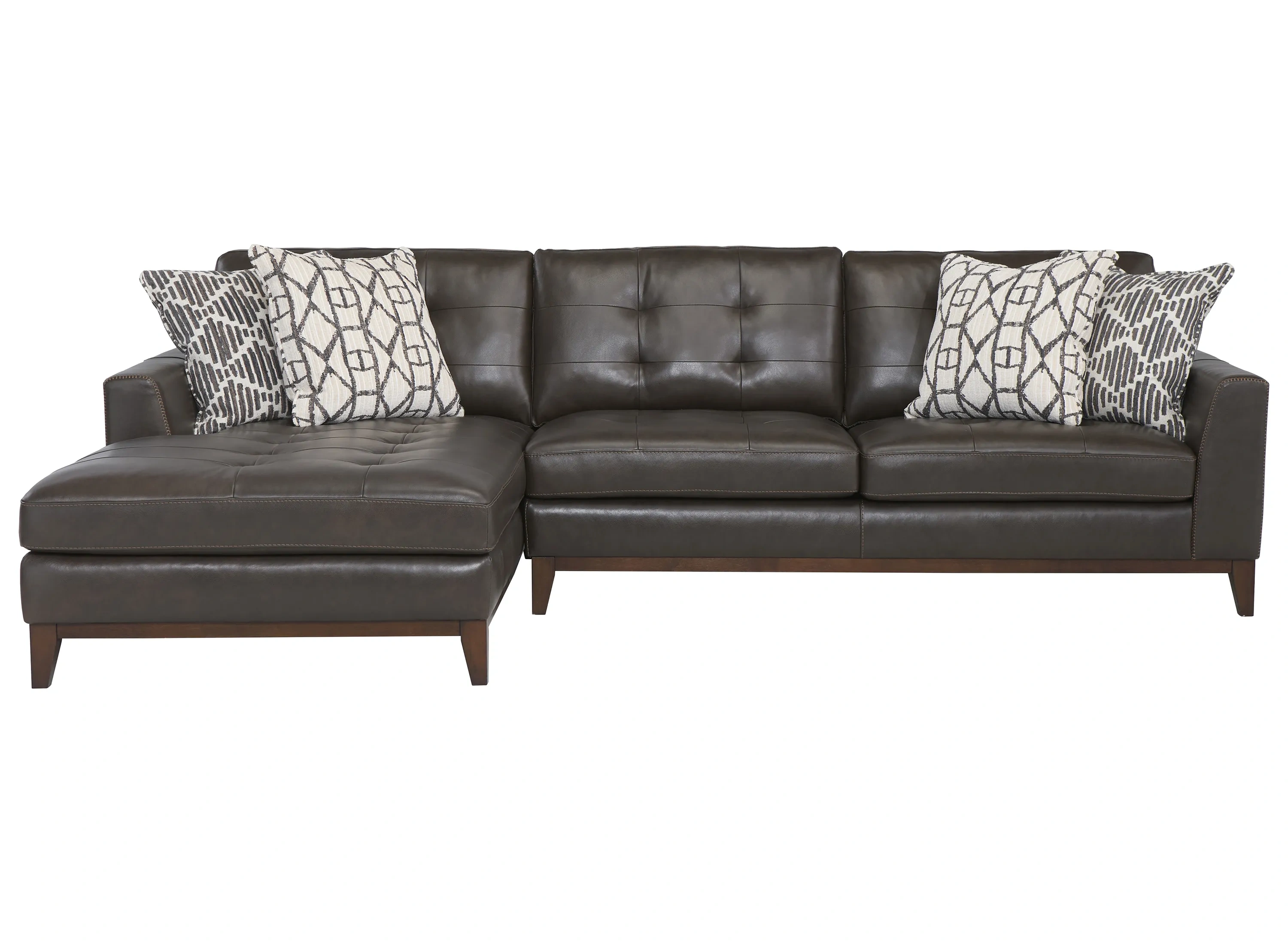 Wheaton Leather 2-pc. Sofa Chaise | Raymour & Flanigan
