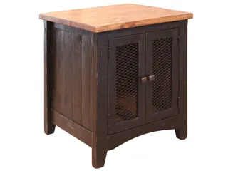 Stone Square End Table