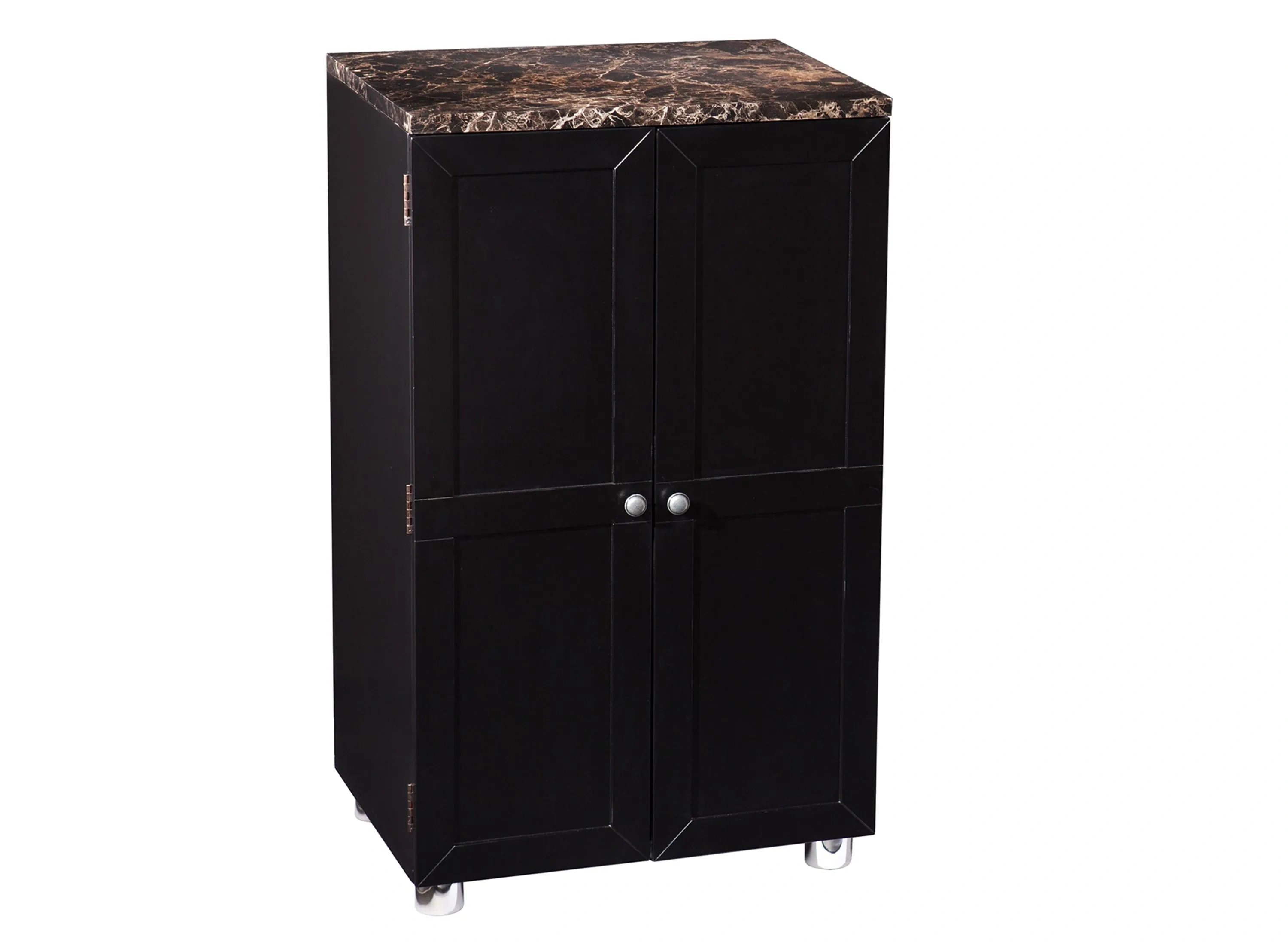 Cochrane Black Contemporary Bar Cabinet