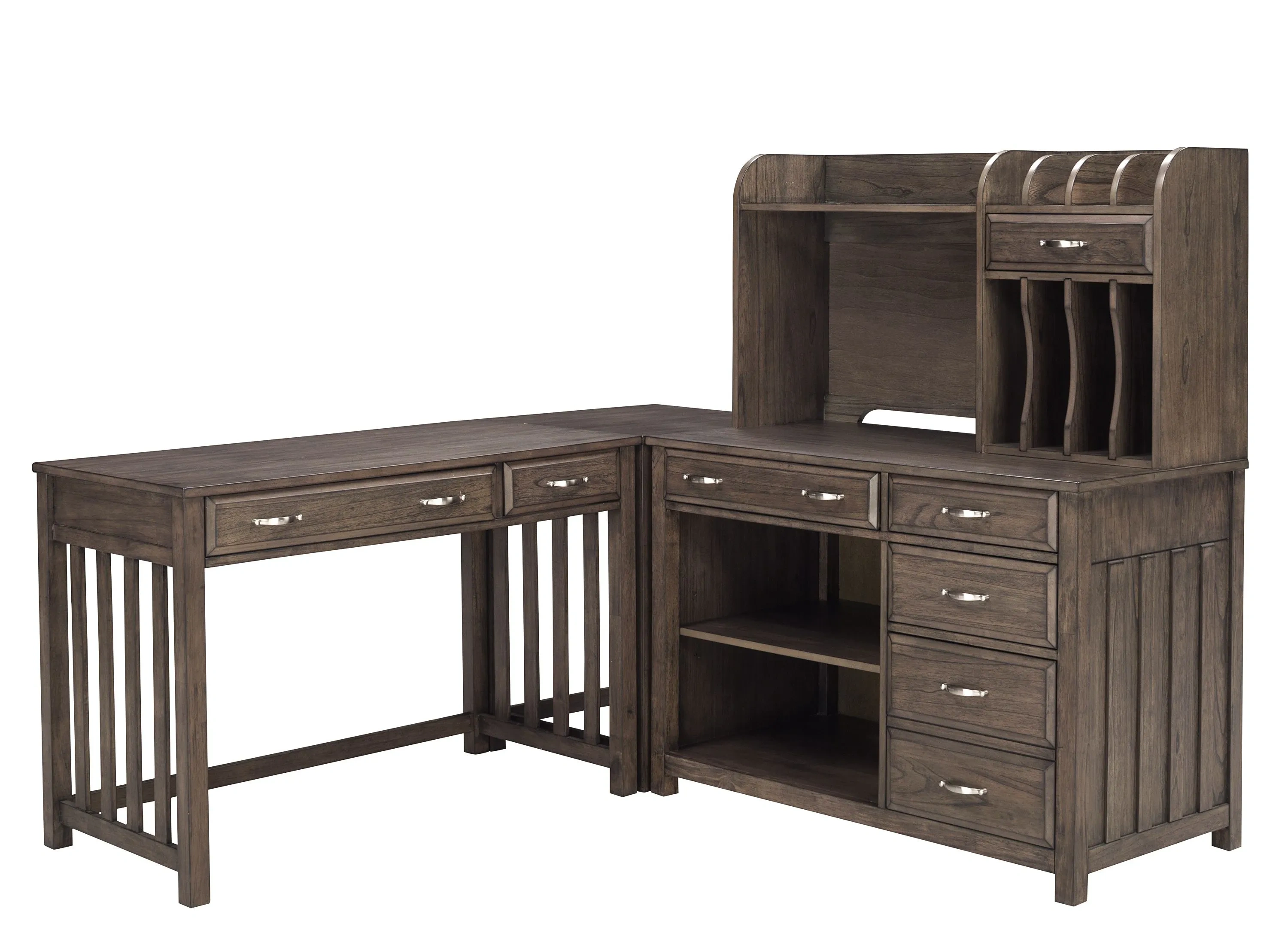 Linbrooke 4-pc. Desk | Raymour & Flanigan