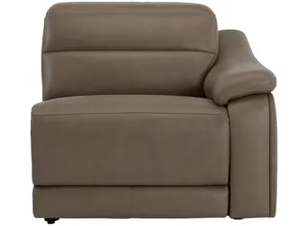 Tucker Triple Power Leather Recliner | Raymour & Flanigan