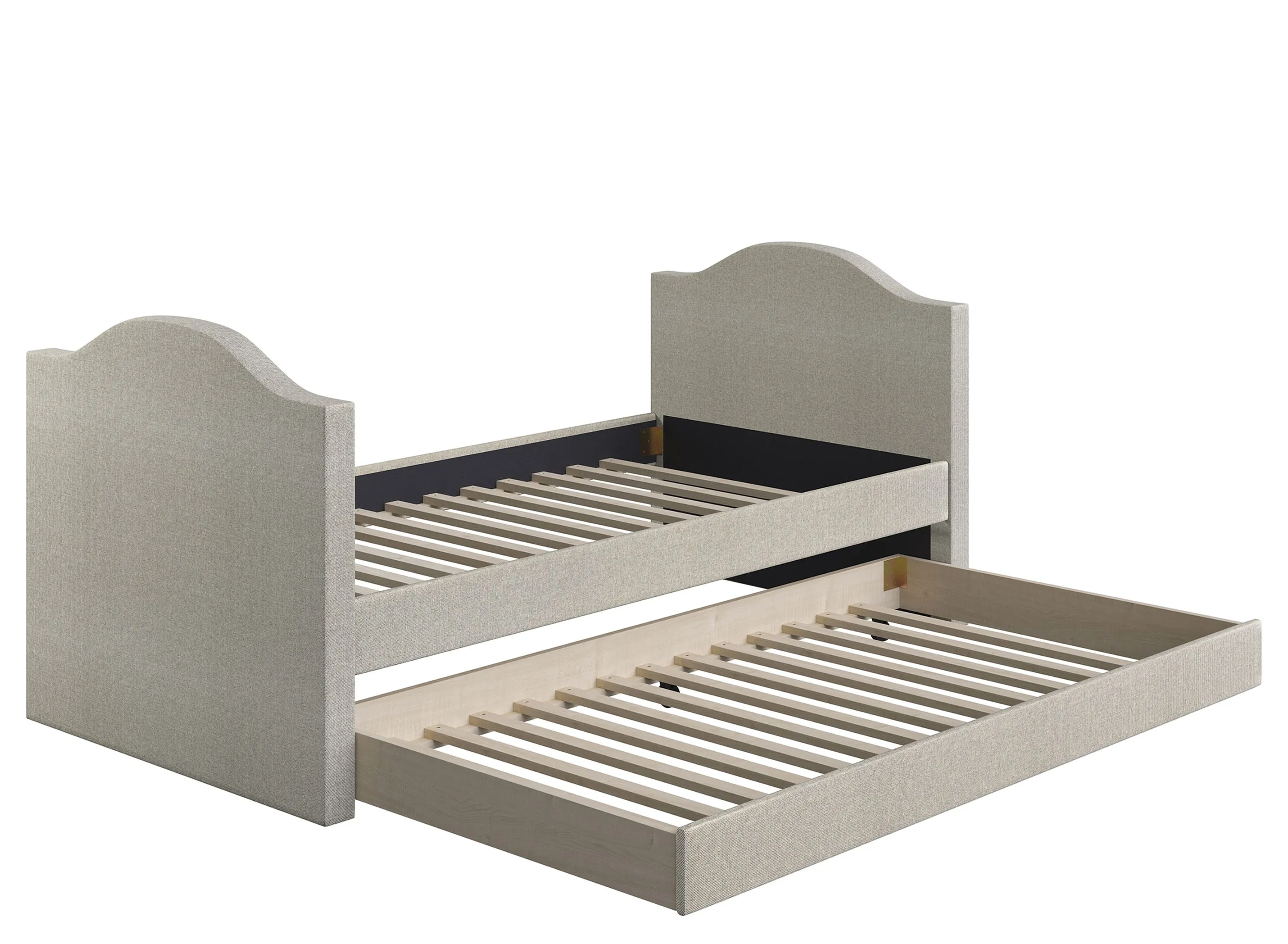 Megan Faux Leather Daybed with Rolling Trundle Set Raymour Flanigan