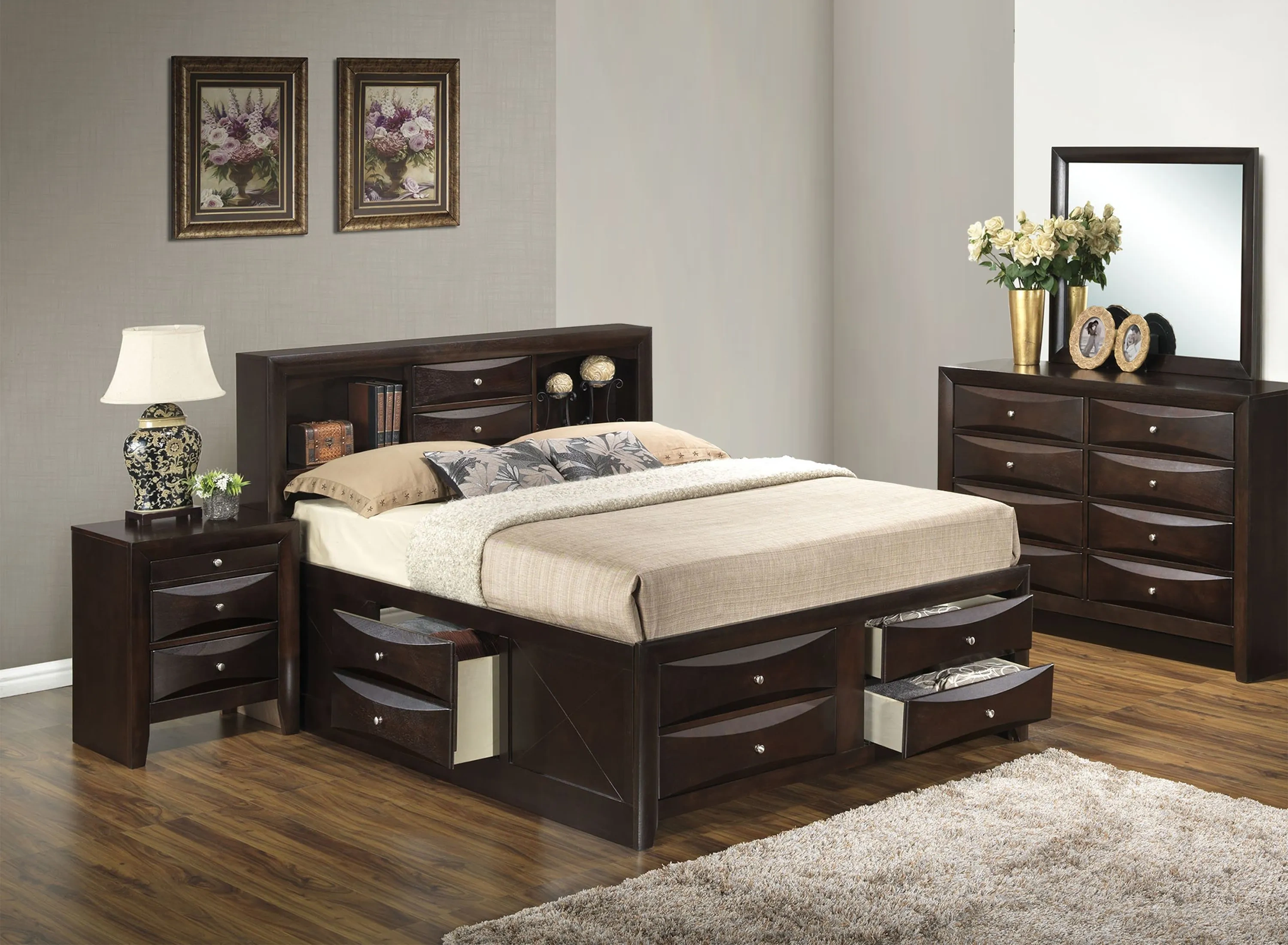 Marilla 4-pc. Captain's Bedroom Set | Raymour & Flanigan