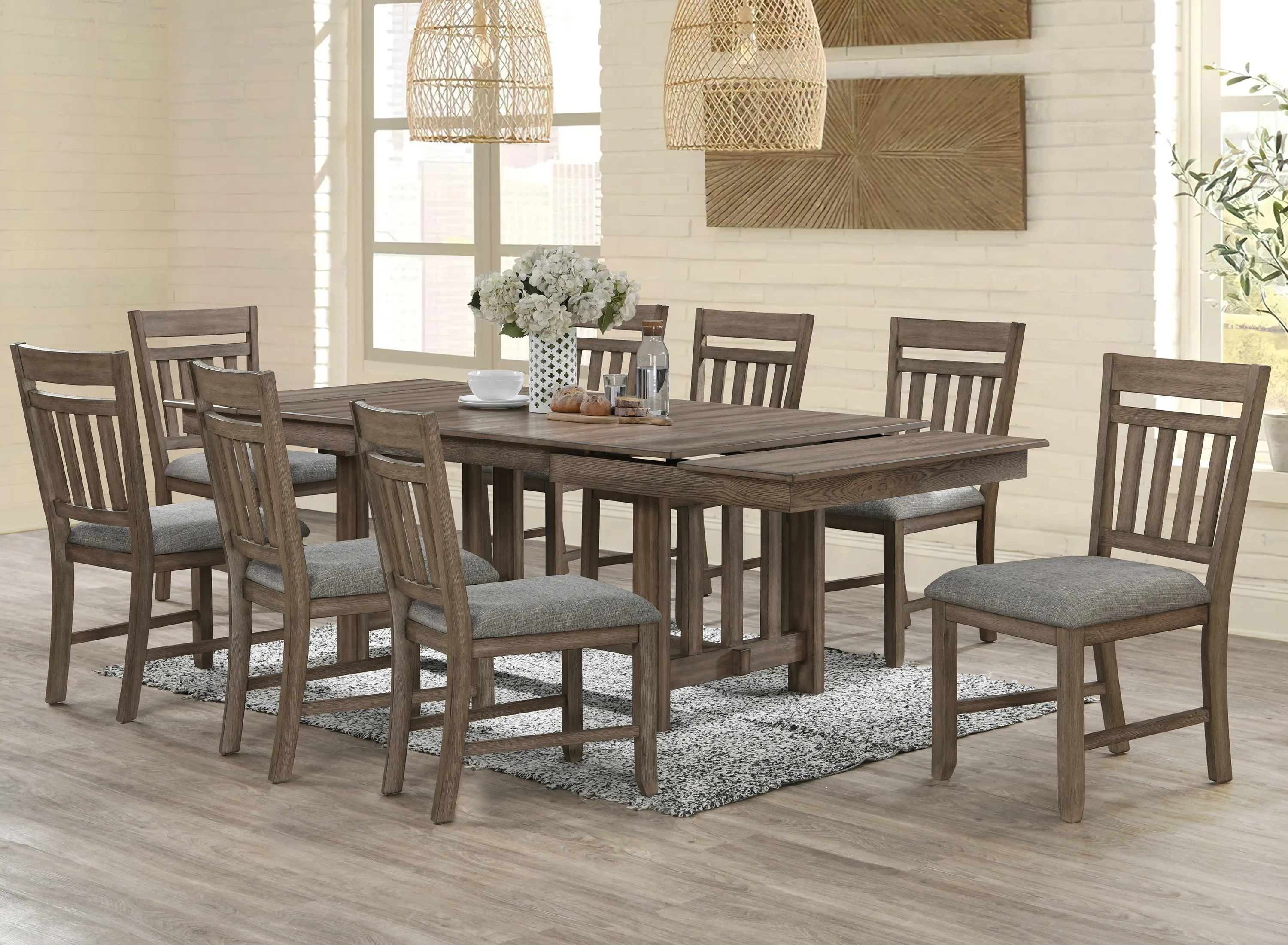 Harrisburg 9-pc. Extendable Dining Set | Raymour & Flanigan