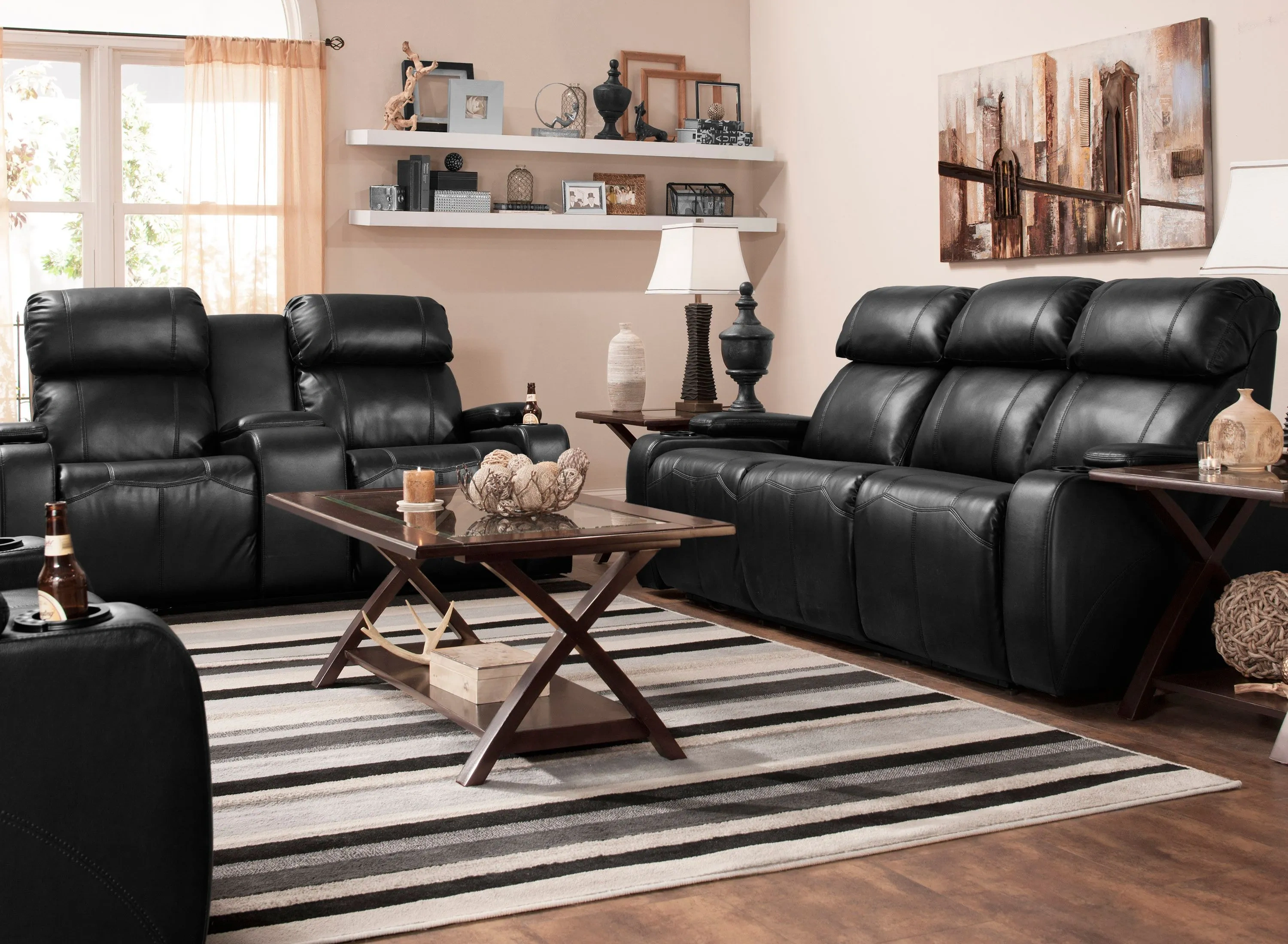 Stylus 2-pc. Power Sofa and Loveseat Set | Raymour & Flanigan