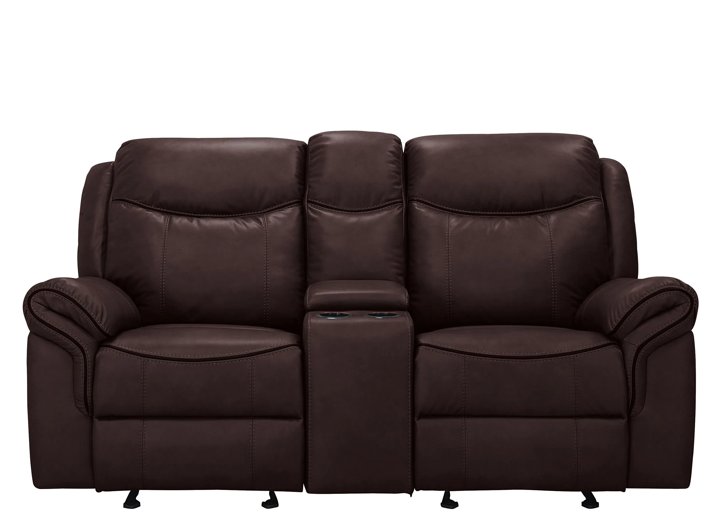Ross Gliding Reclining Console Loveseat | Raymour & Flanigan