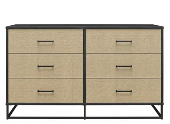 Novogratz Kelly Six Drawer Dresser | Raymour & Flanigan