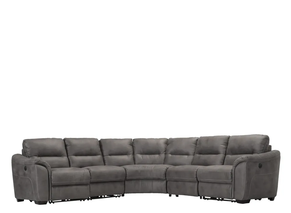 Rockland Microfiber 5-pc. Power Sectional | Raymour & Flanigan