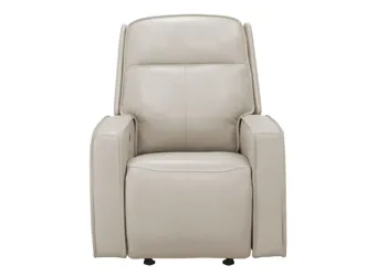 Beckett Power Glider Recliner with Power Headrest and Power Lumbar Ivory Product_Grid_Image