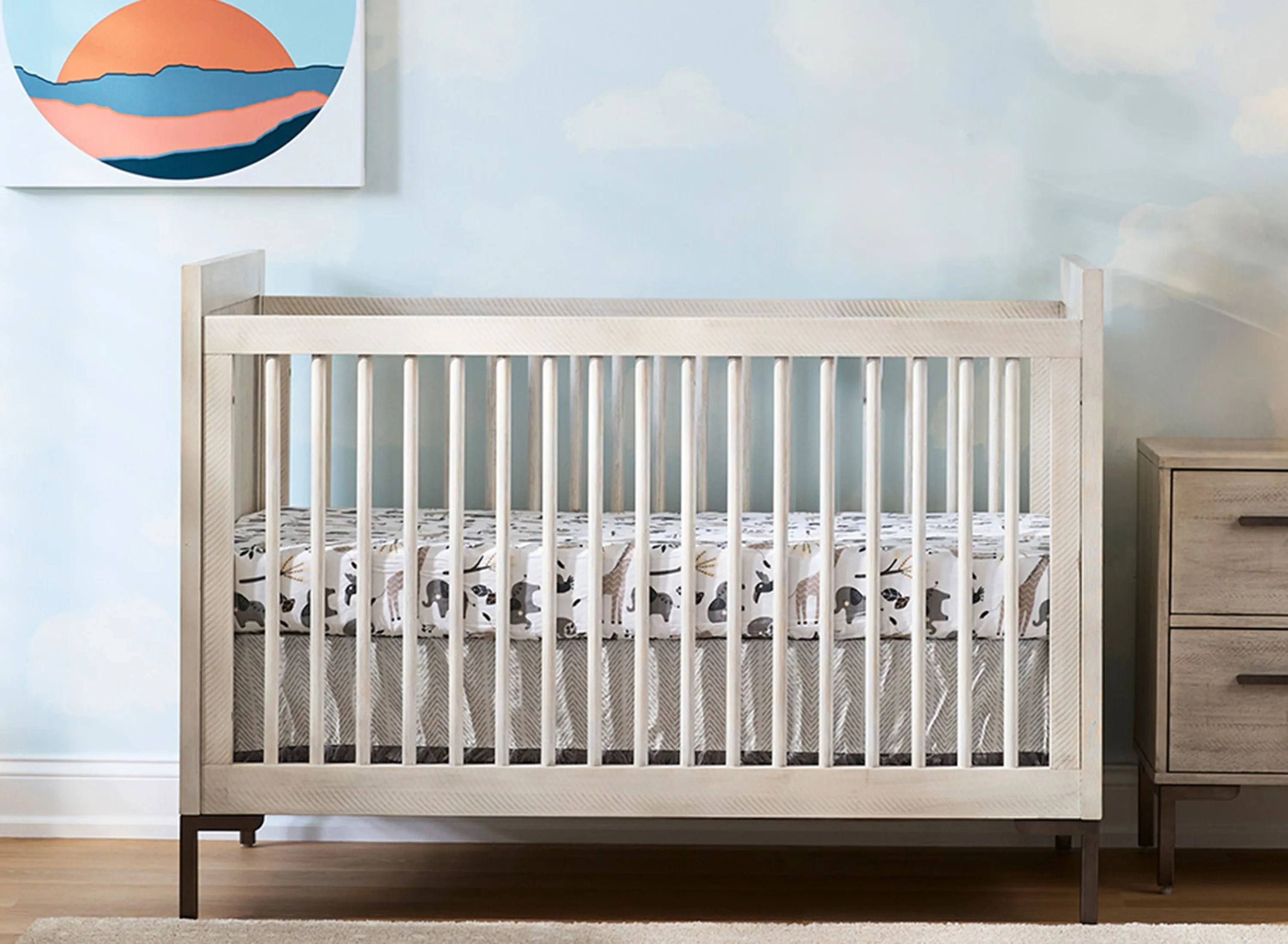 Greyson Convertible Crib with Toddler Rail Raymour Flanigan