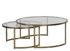Vitya Oval Glass Coffee Table