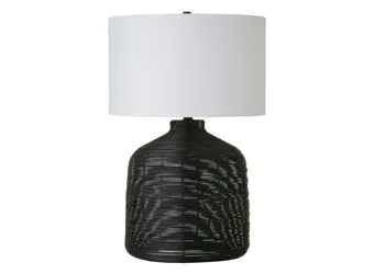 Rebecca Table Lamp Black Rattan Product_Grid_Image