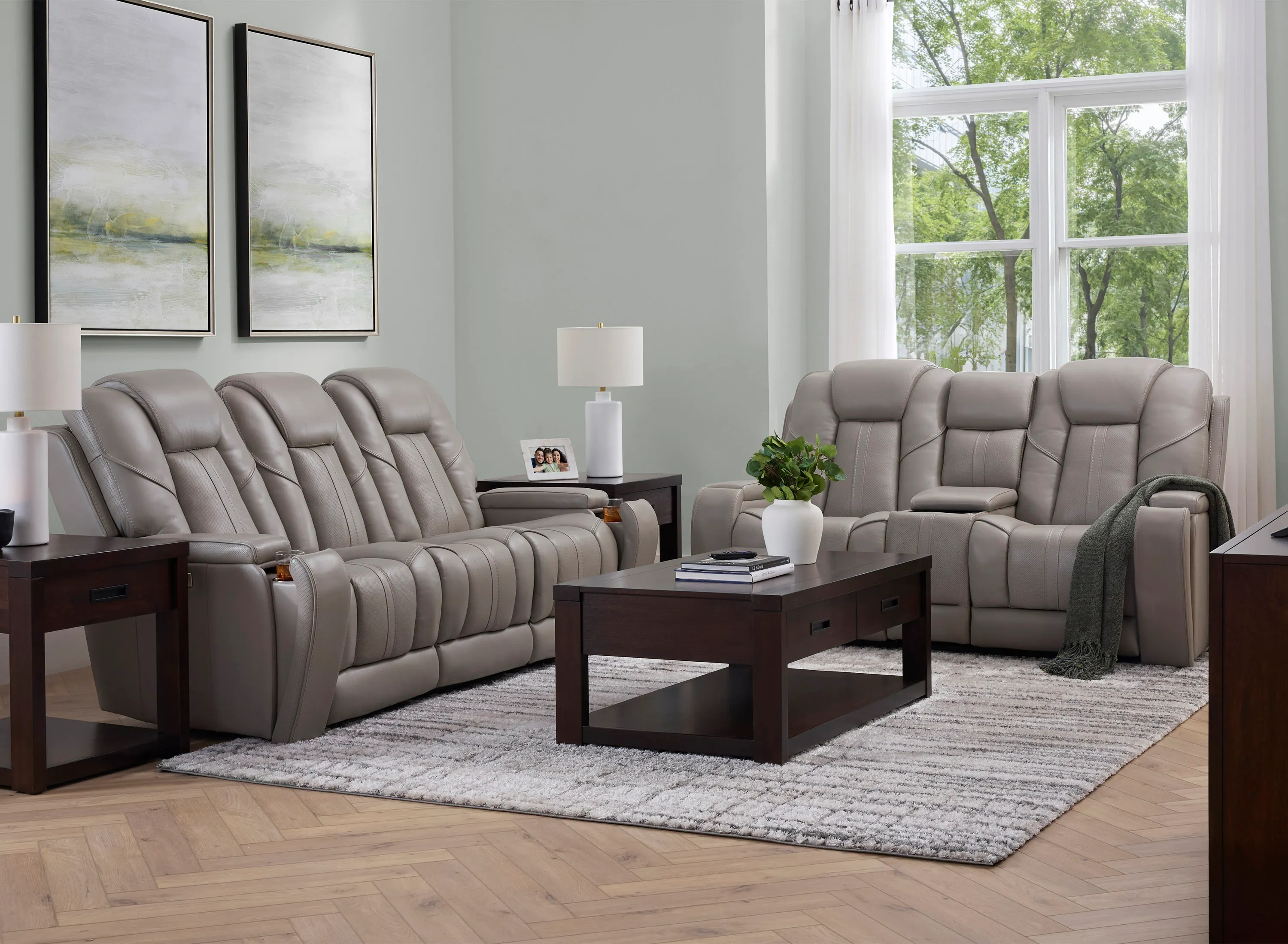 Starlight 2-pc. Triple Power Living Room Set | Raymour & Flanigan