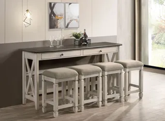 Waverly 18" Wide Counter Height Console Table and 4 Stools  Product_Grid_Image