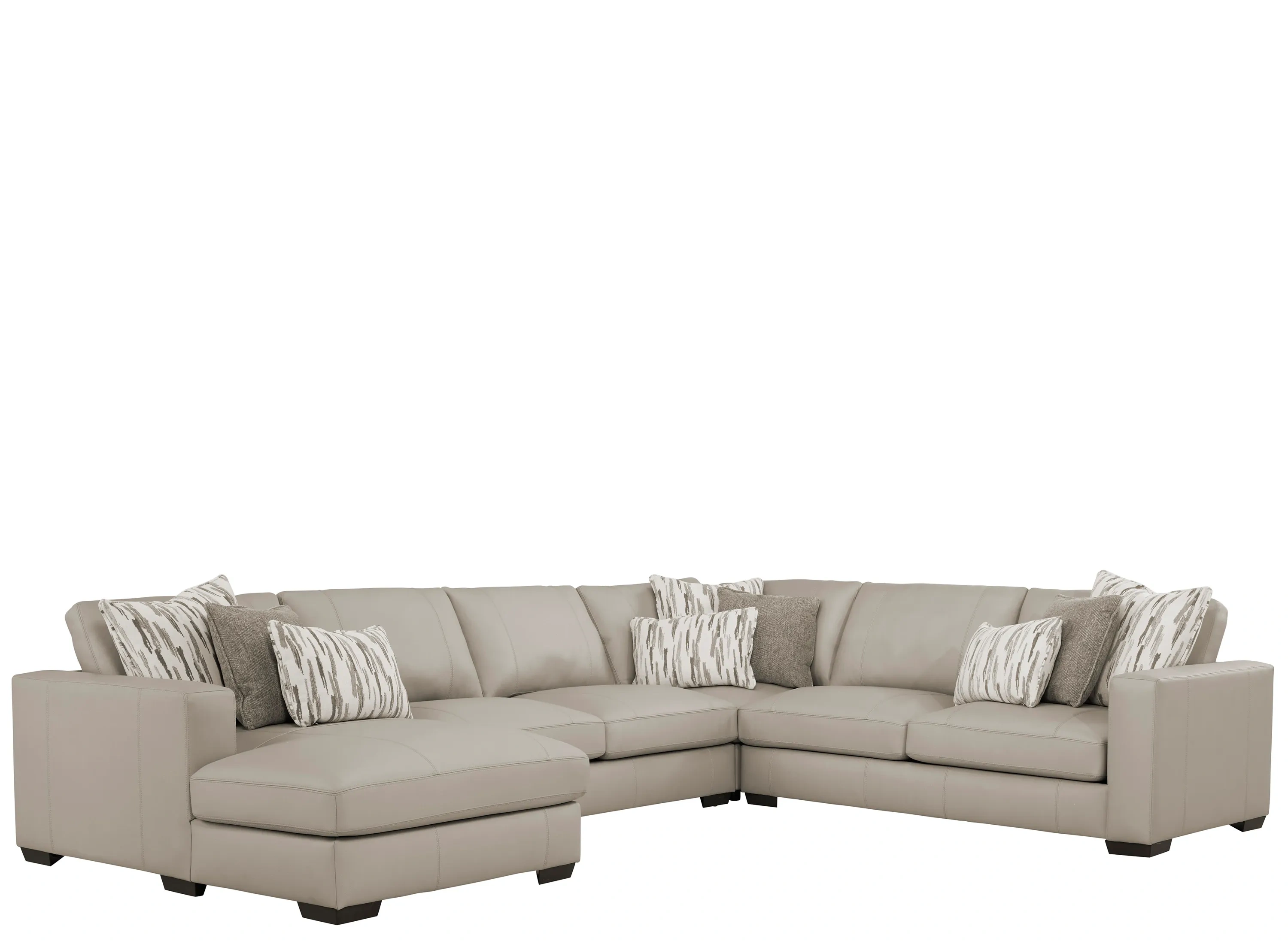SeaRoomlynn - R♡ Oaklynn Leather 4-pc. Sectional | Raymour & Flanigan