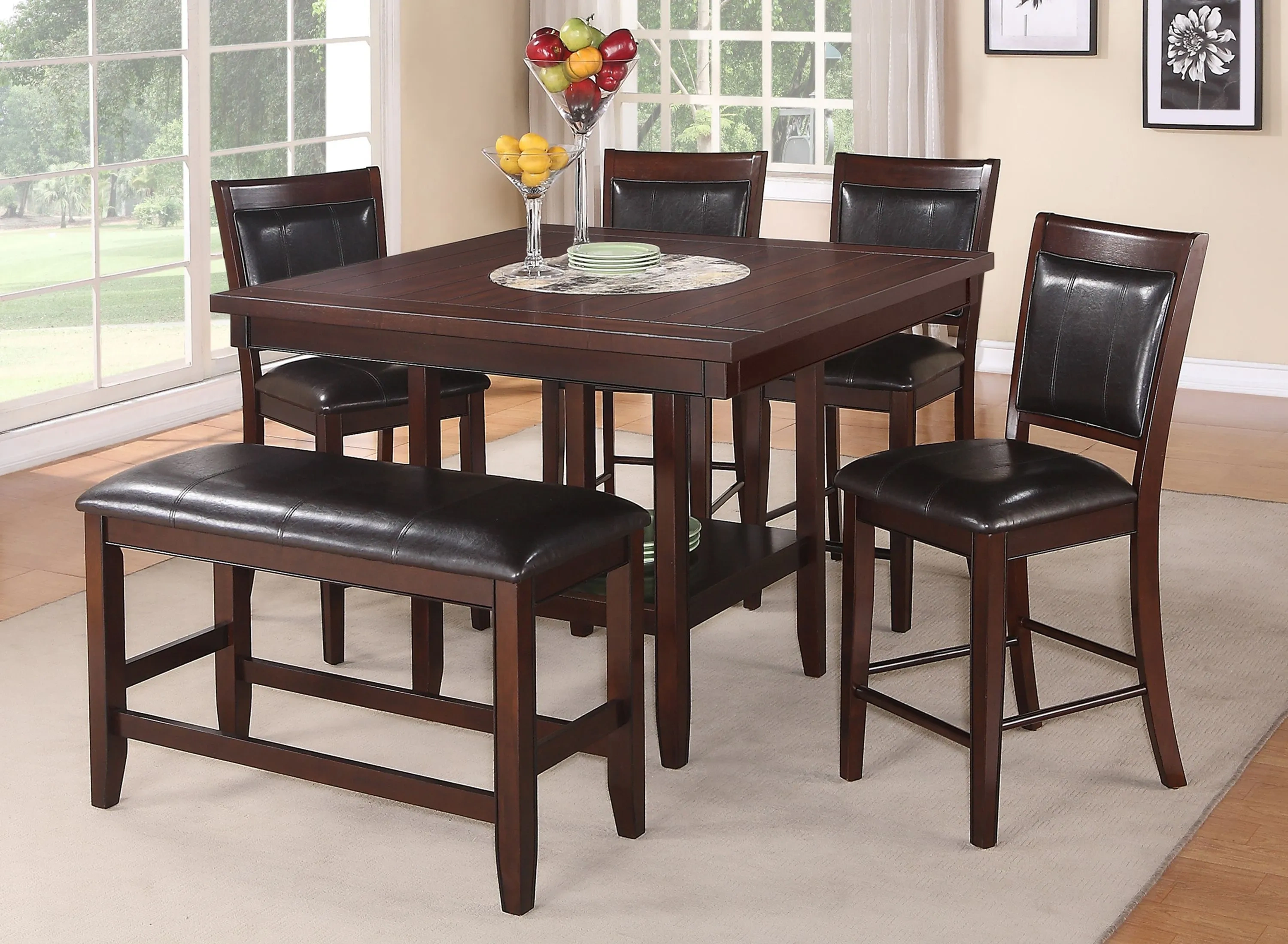 Fulton 6-pc. Counter-Height Dining Set w/Bench | Raymour