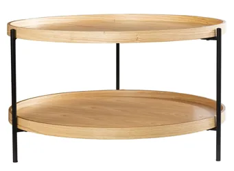 Bideford Round Faux Marble End Table