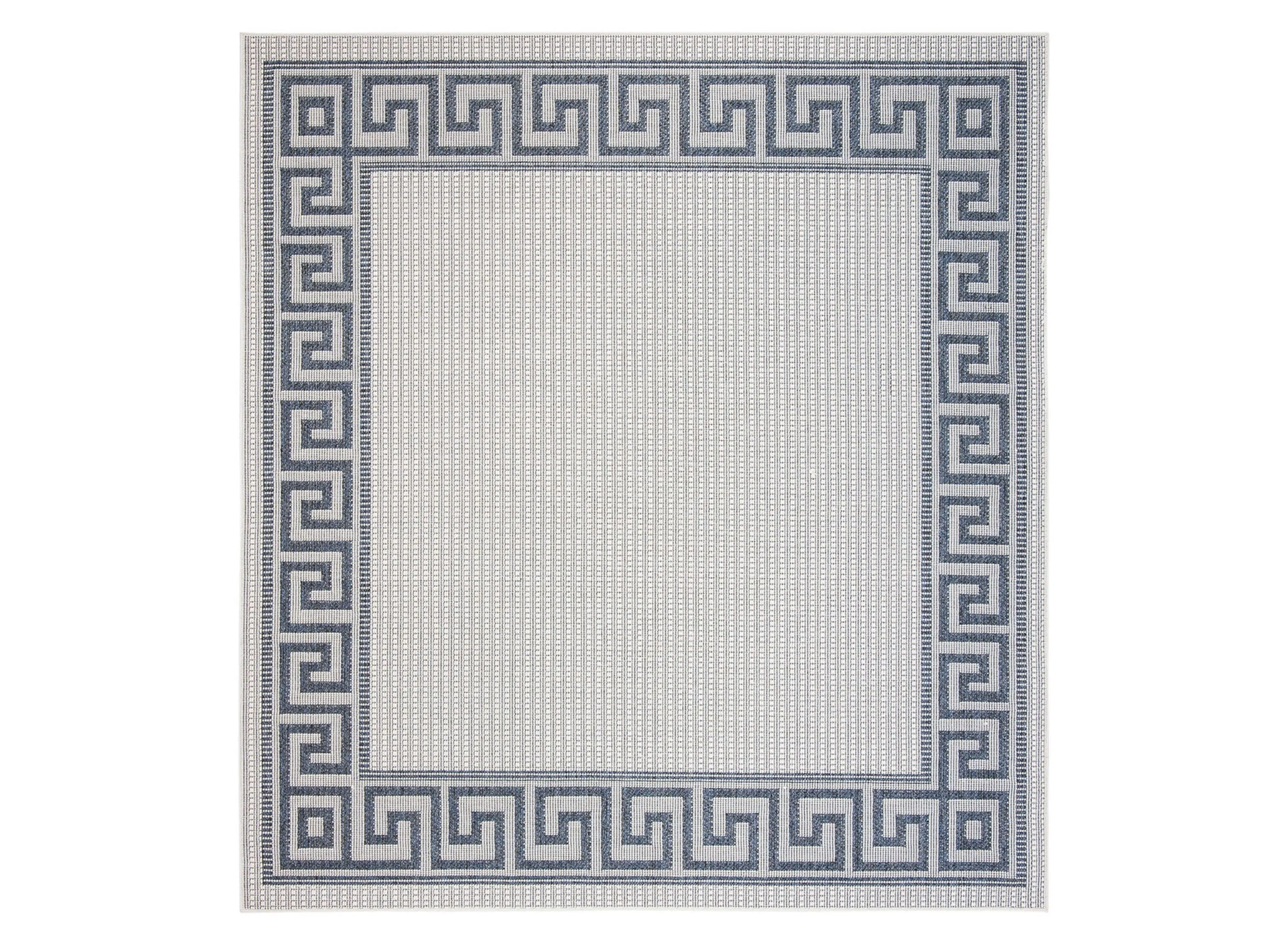 Bermuda Greek Key Indoor/Outdoor Square Area Rug | Raymour & Flanigan ...